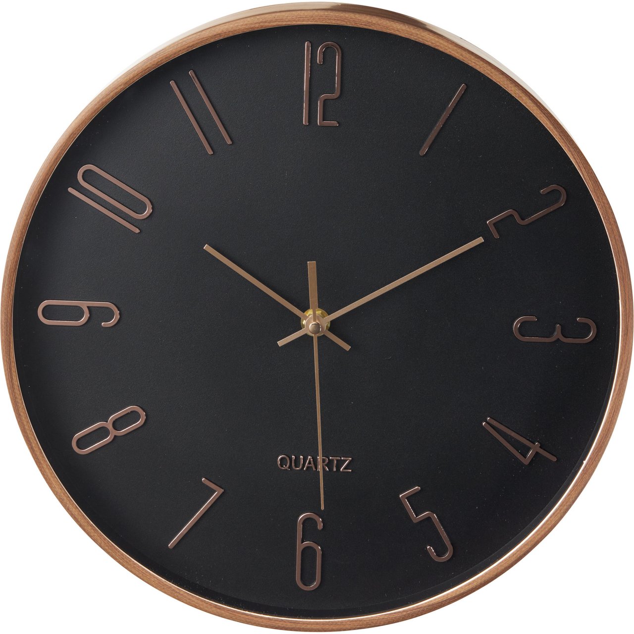H&S DECO VEGGKLOKKE Ø: 30,5CM SORT