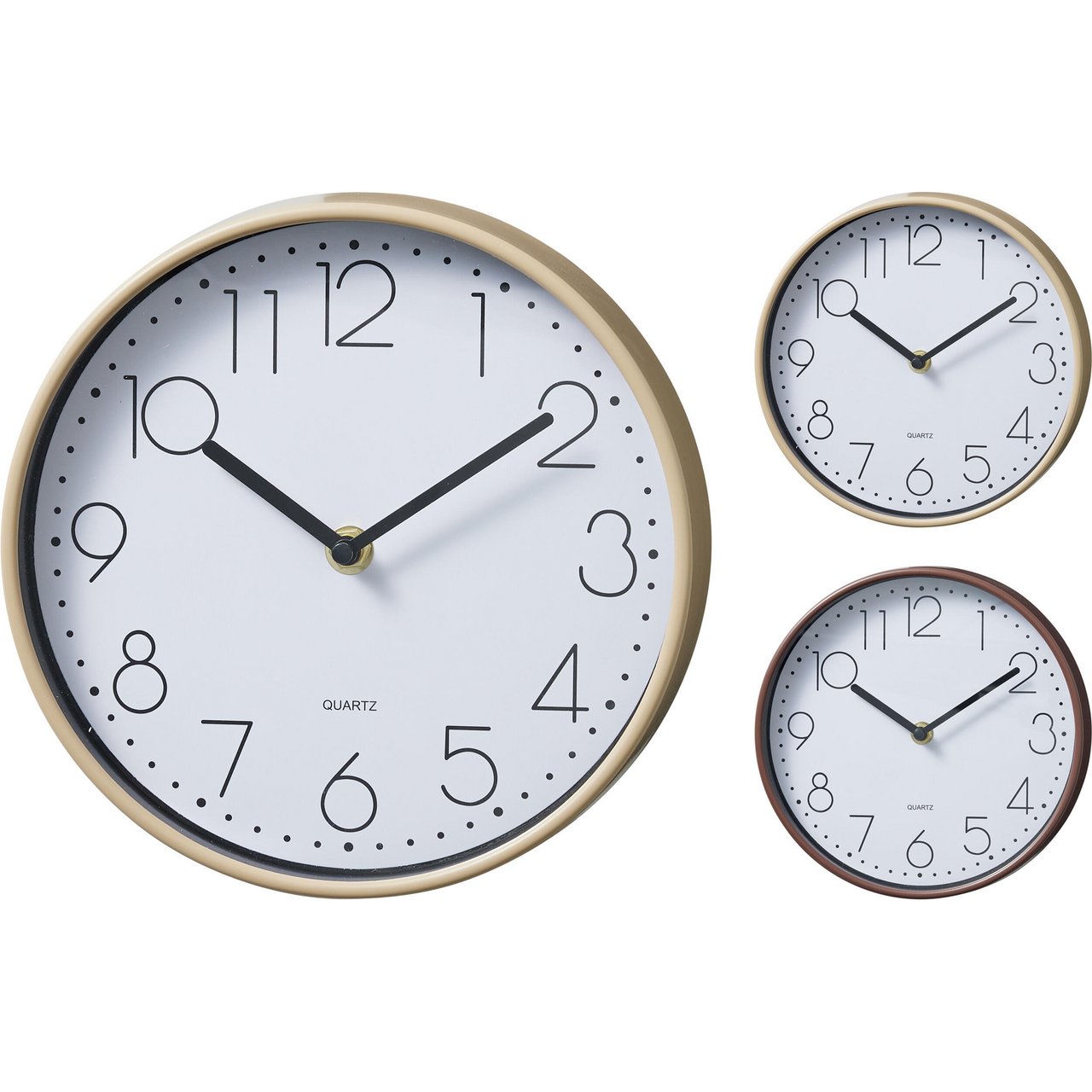 H&S DECO VEGGKLOKKE Ø:20CM ASSORTERT