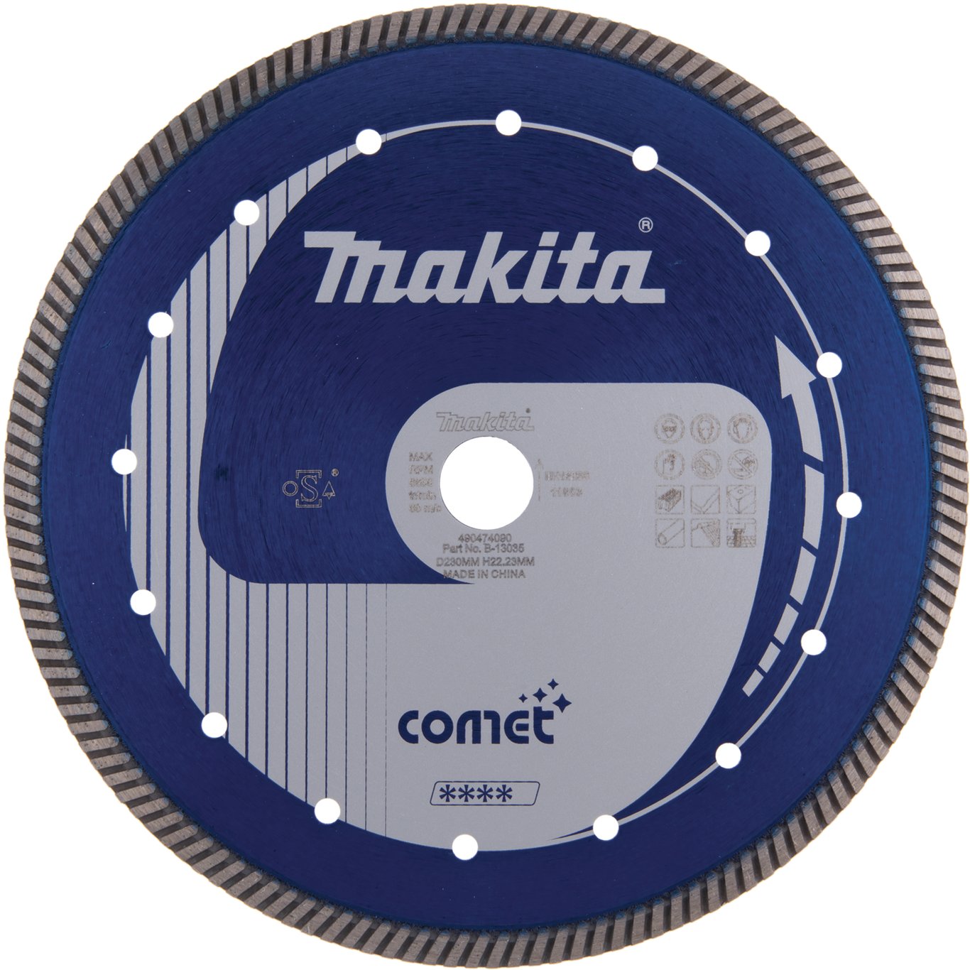 MAKITA DIAMANTKAPPESKIVE 230X22.23MM COMET MAKITA DIAMANTKAPPESKIVE 230X22.23MM COMET