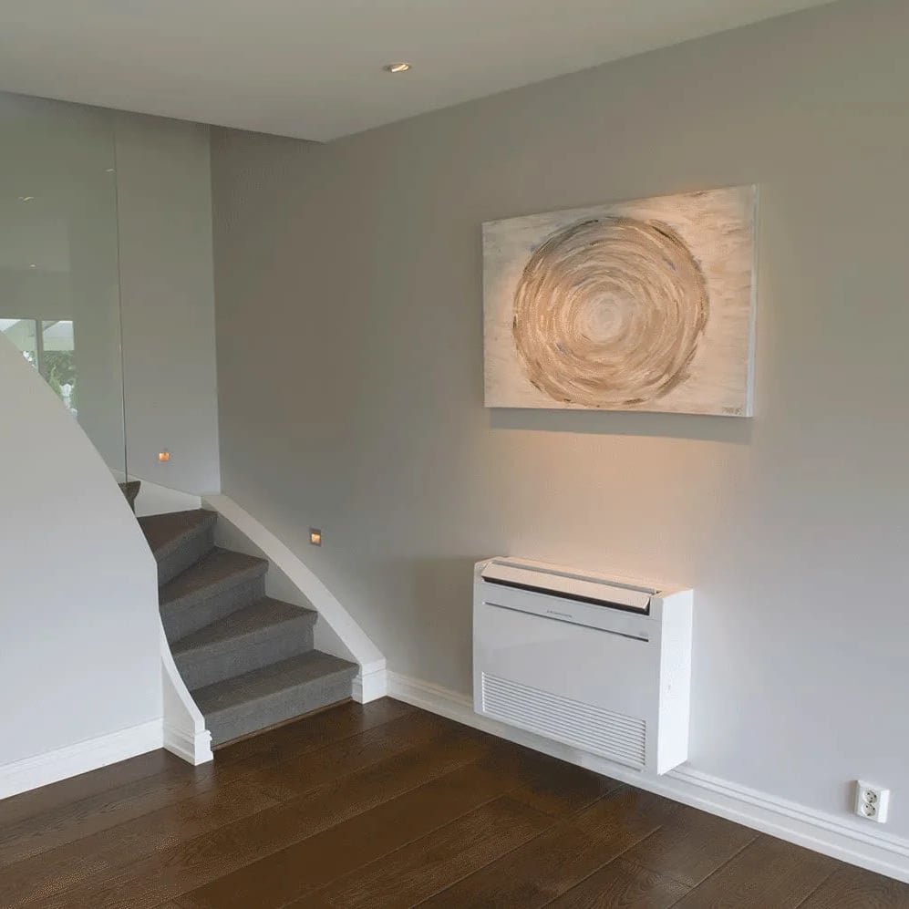 MITSUBISHI ELECTRIC KIRIGAMINE FURO 5100 VARMEPUMPE, GULVMODELL