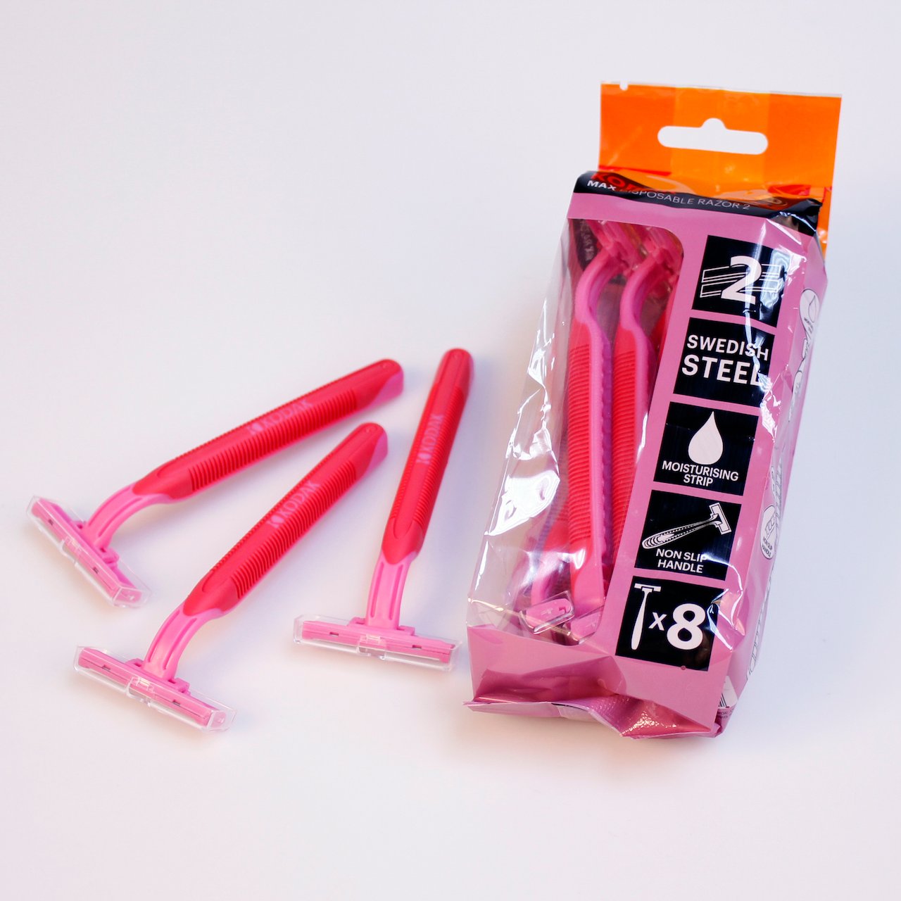 BARBERHØVEL RØD 8PK BARBERHØVEL RØD 8PK