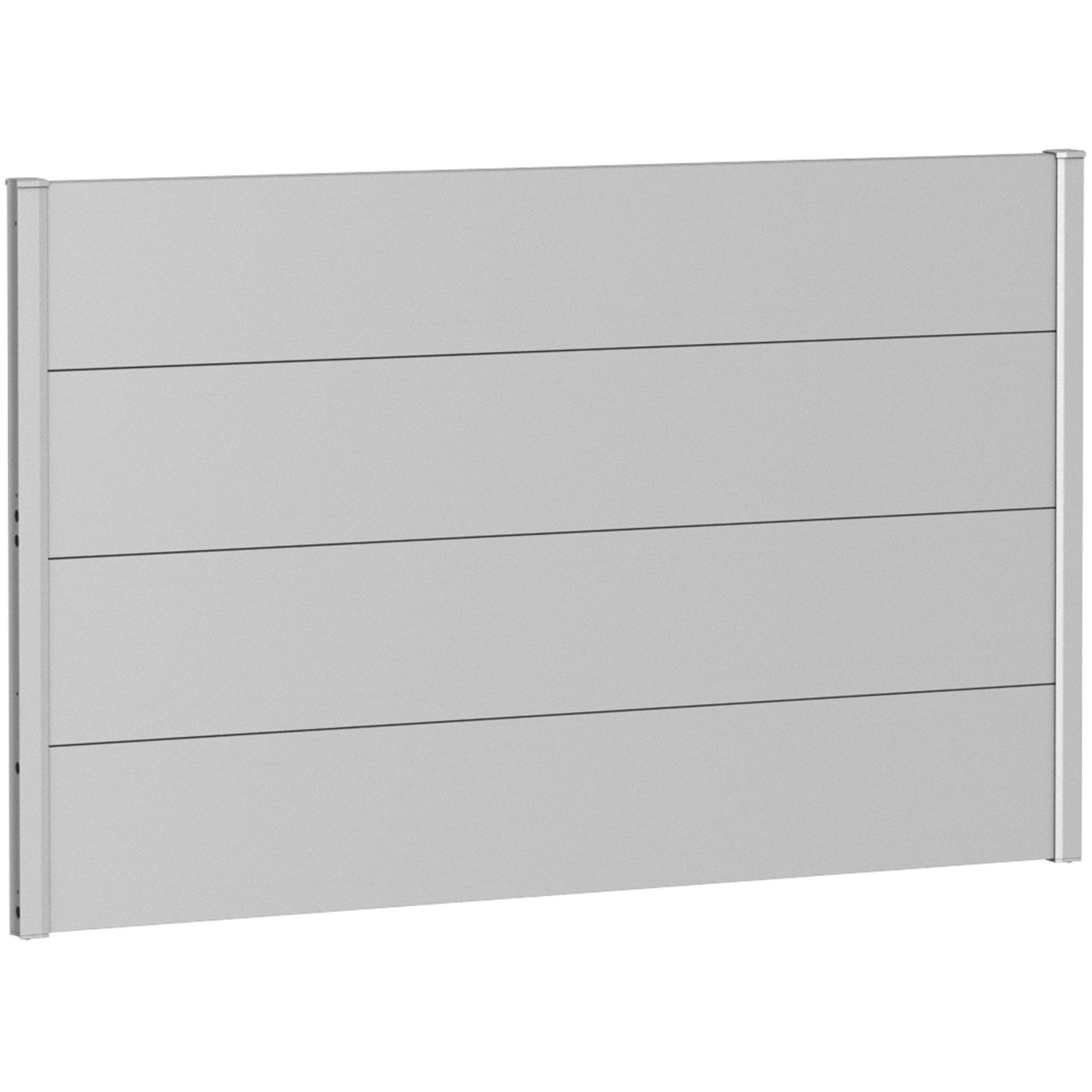 BIOHORT VEGGPANEL FOR LEVEGG UTEN AKRYLGLASS 150X90 SØLV METALLIC