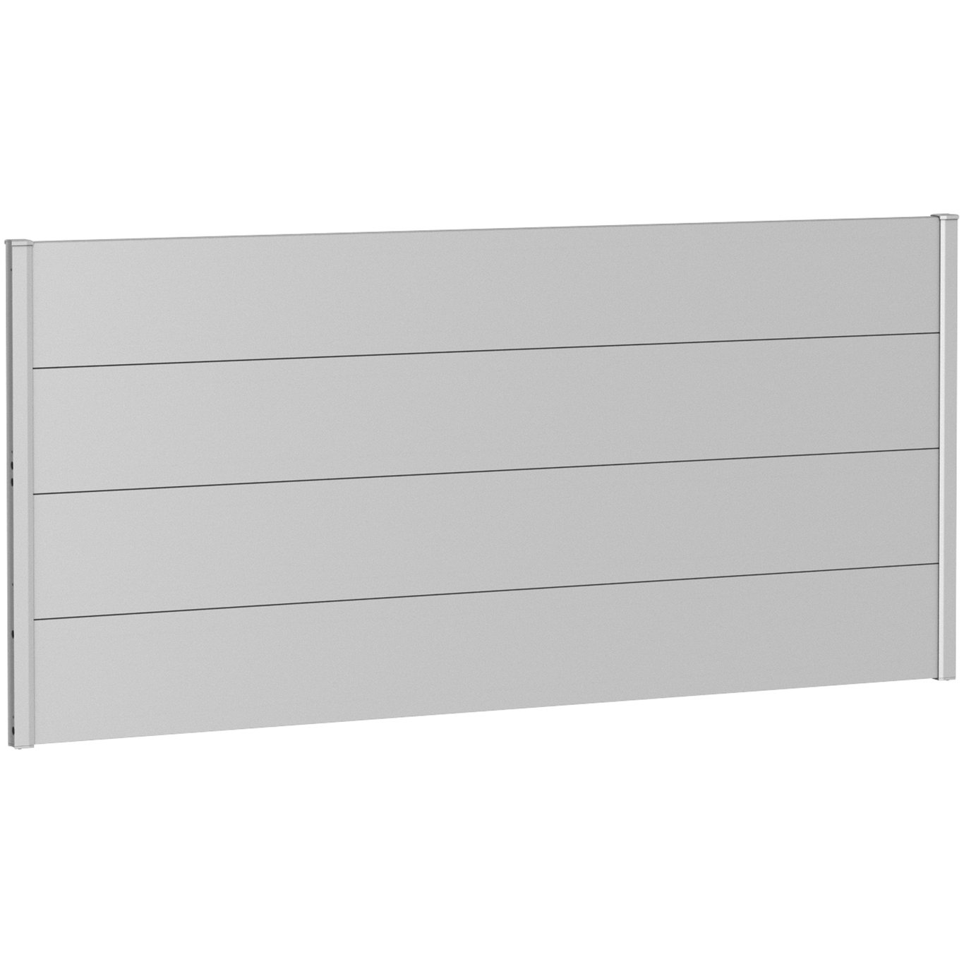 BIOHORT VEGGPANEL FOR LEVEGG UTEN AKRYLGLASS 200X90 SØLV METALLIC BIOHORT VEGGPANEL FOR LEVEGG UTEN AKRYLGLASS 200X90 SØLV METALLIC