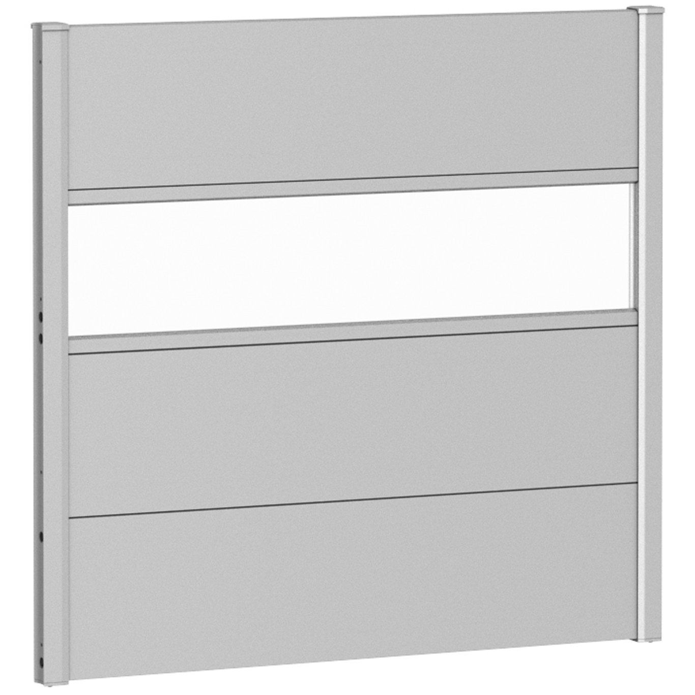 BIOHORT VEGGPANEL FOR LEVEGG AKRYLGLASS 100X90 SØLV METALLIC