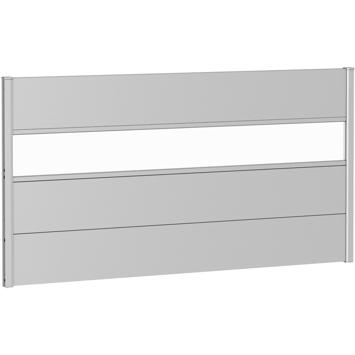 BIOHORT VEGGPANEL FOR LEVEGG AKRYLGLASS 180X90 SØLV METALLIC