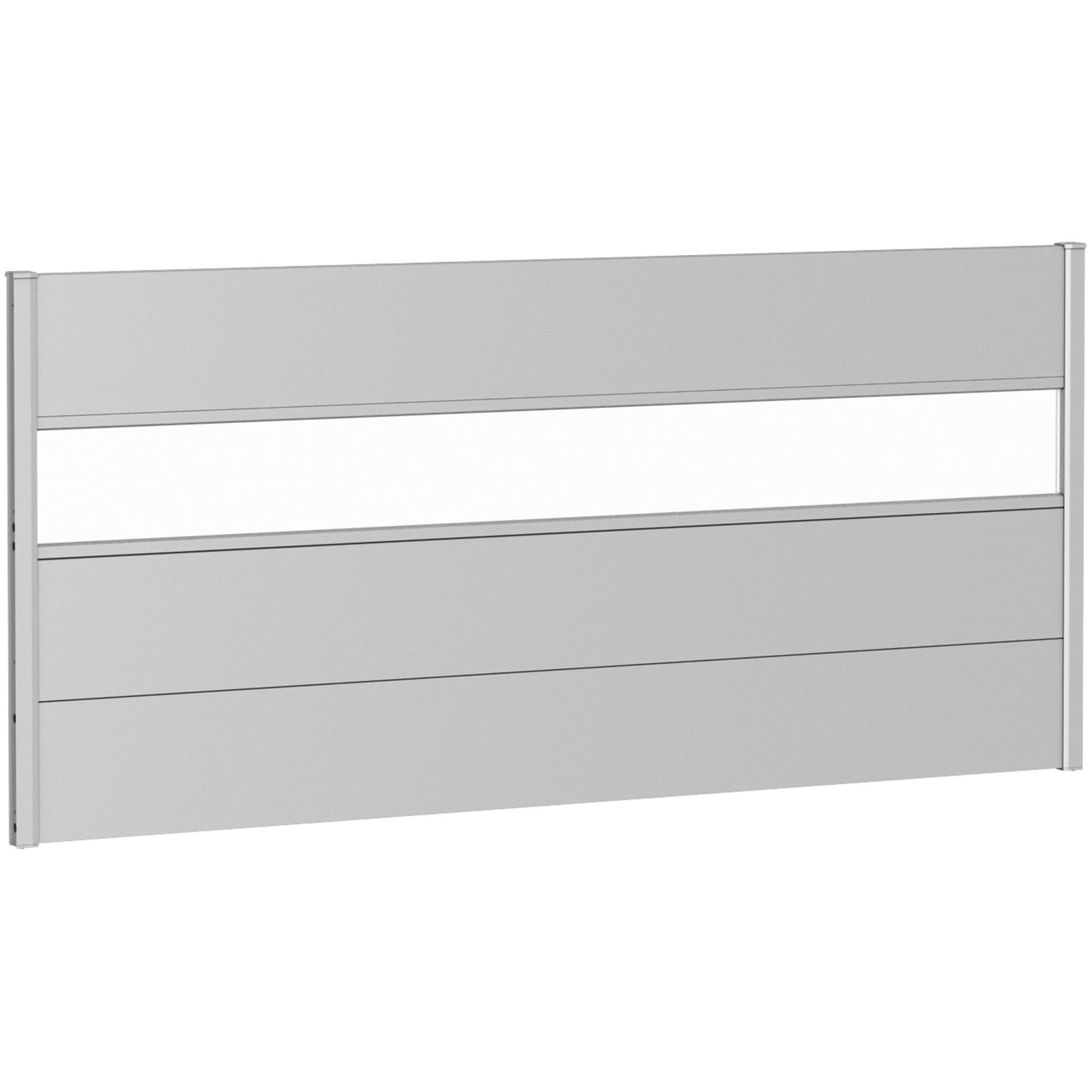 BIOHORT VEGGPANEL FOR LEVEGG AKRYLGLASS 200X90 SØLV METALLIC