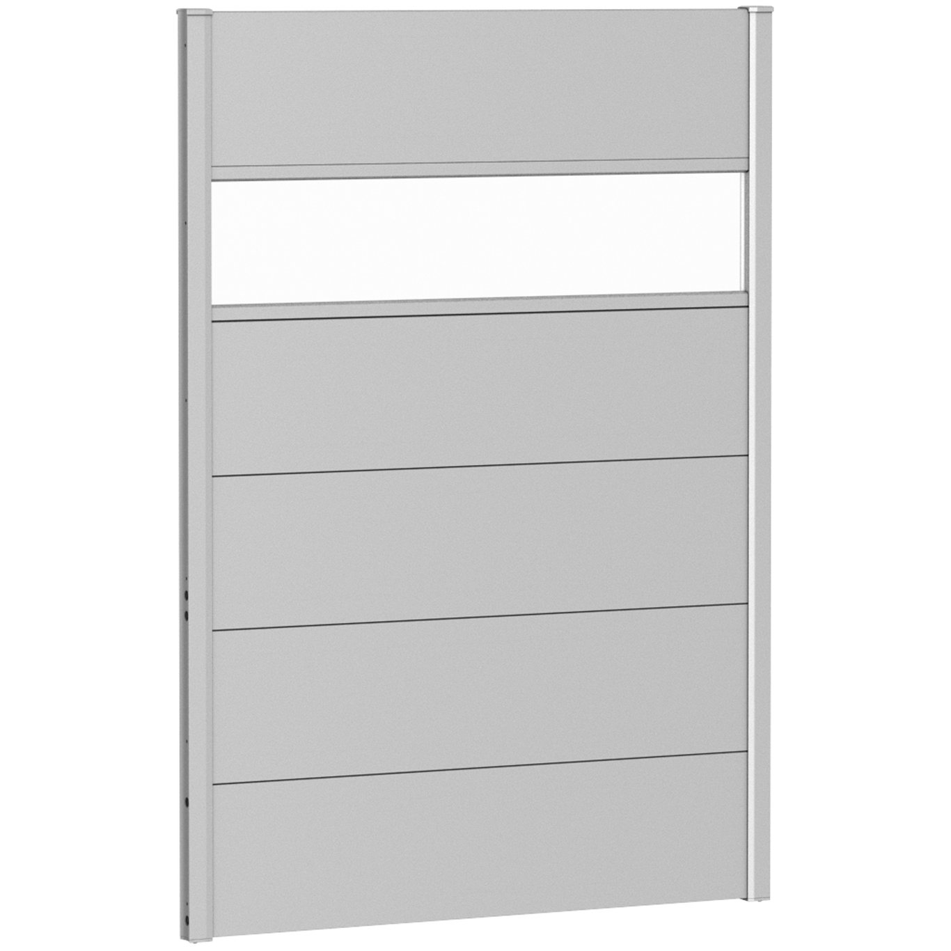 BIOHORT VEGGPANEL FOR LEVEGG AKRYLGLASS 100X135 SØLV METALLIC