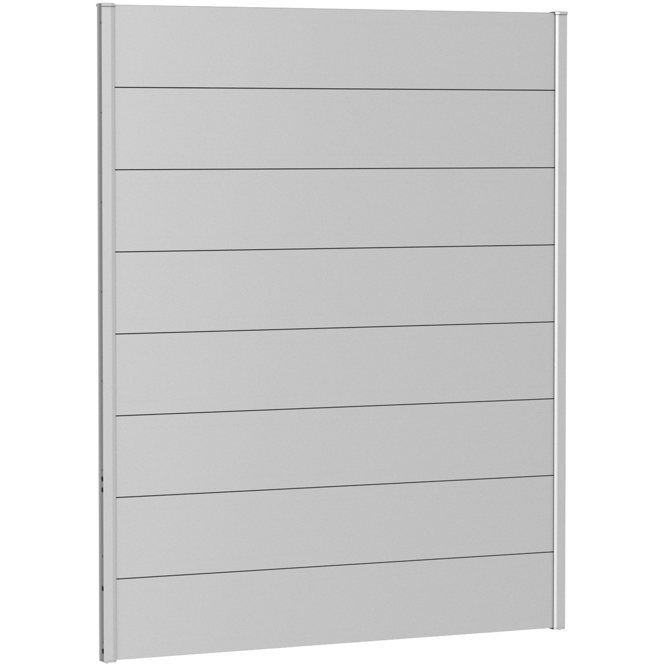 BIOHORT VEGGPANEL FOR LEVEGG UTEN AKRYLGLASS 150X180 SØLV METALLIC