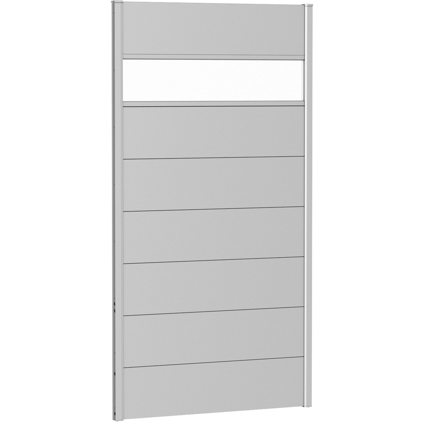 BIOHORT VEGGPANEL FOR LEVEGG AKRYLGLASS 100X180 SØLV METALLIC