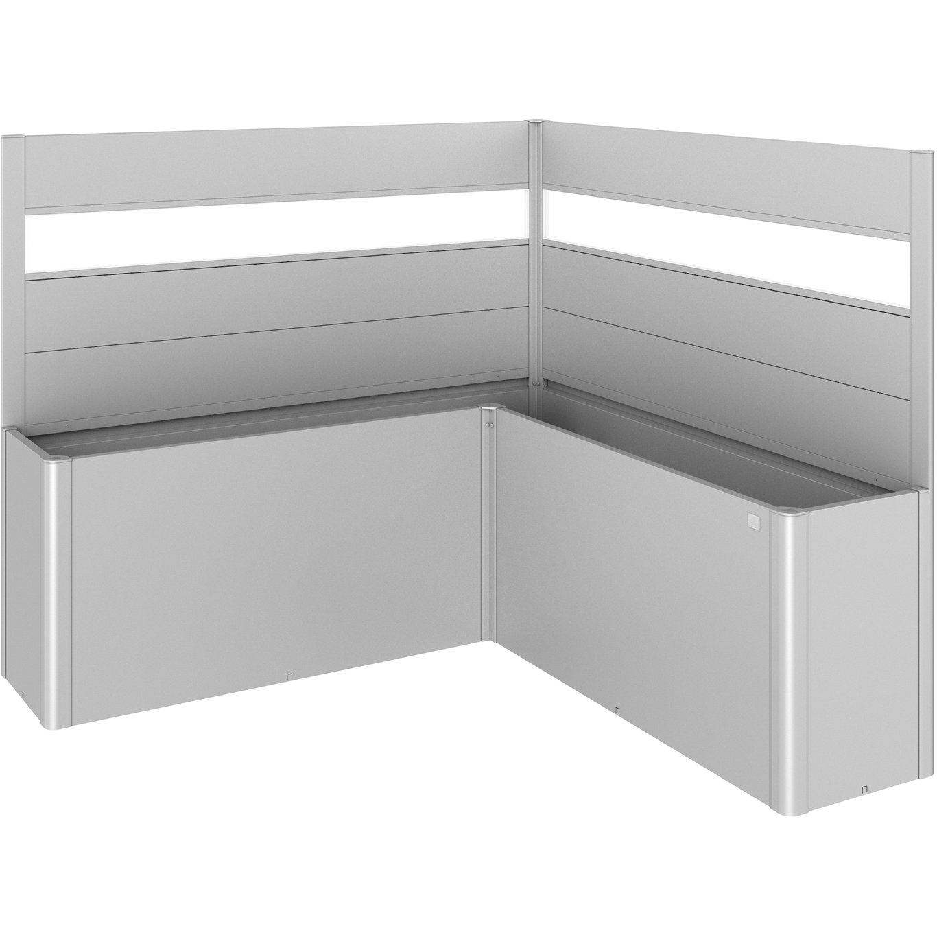 BIOHORT ESPALIER 200 L (2STK) M/AKRYLGLASS SØLV METALLIC FOR BELVEDERE HØYBED BIOHORT ESPALIER 200 L (2STK) M/AKRYLGLASS SØLV METALLIC FOR BELVEDERE HØYBED