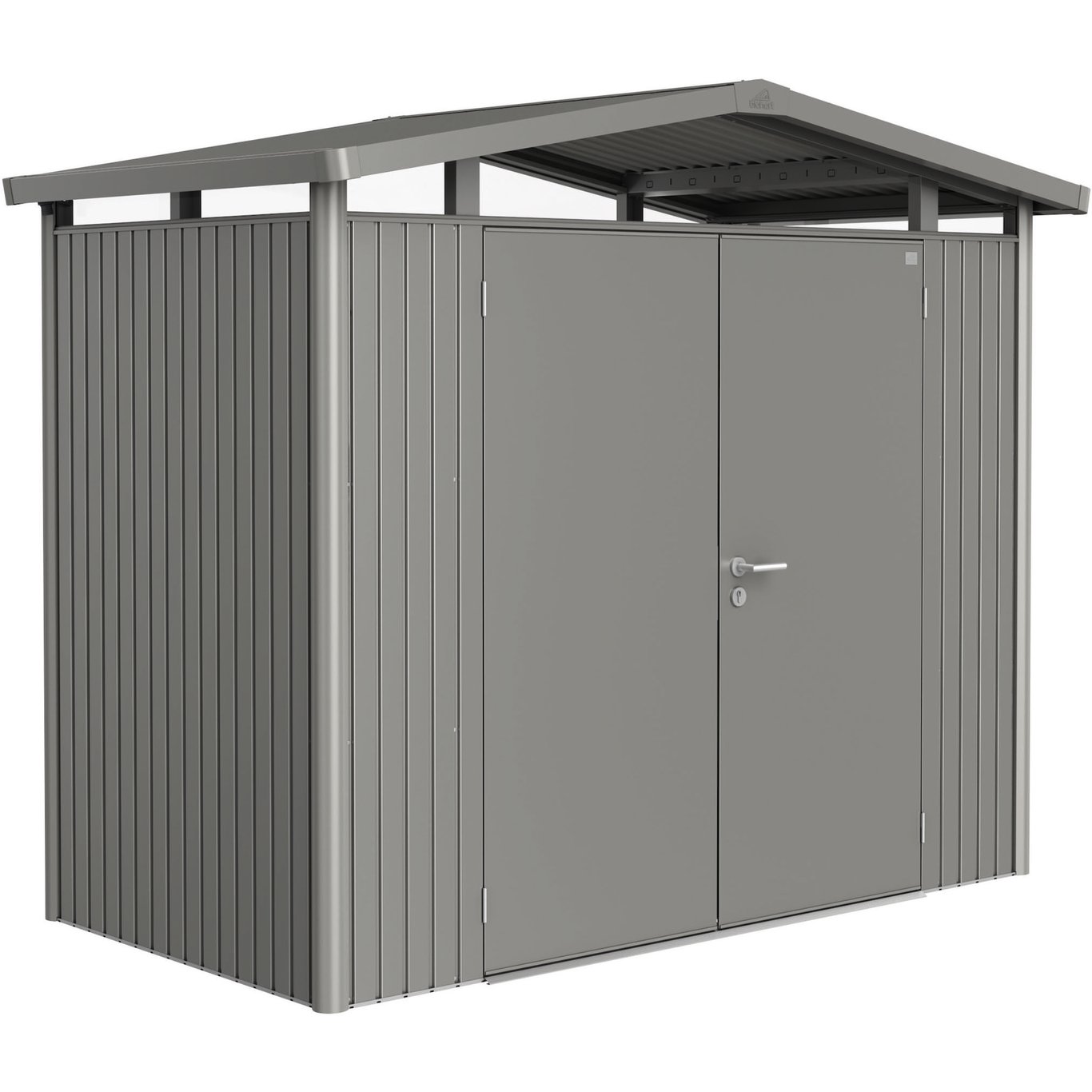 BIOHORT UTEBOD PANORAMA STR P1 kvartsgrå DOBBEL DØR BIOHORT UTEBOD PANORAMA STR P1 kvartsgrå DOBBEL DØR