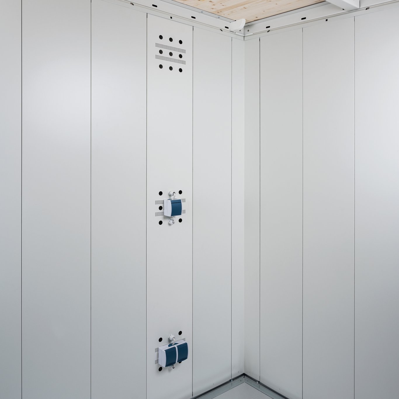 BIOHORT STRØMPANEL REDSKAPSBOD NEO, HVIT GRÅ BIOHORT STRØMPANEL REDSKAPSBOD NEO, HVIT GRÅ