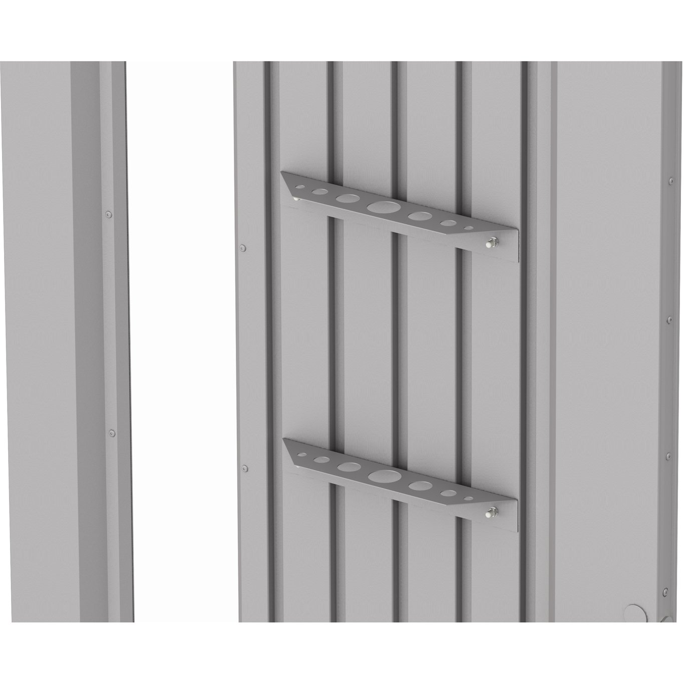 BIOHORT VERKTØYHOLDER 2 STK REDSKAPSBOD NEO, SØLV METALLIC