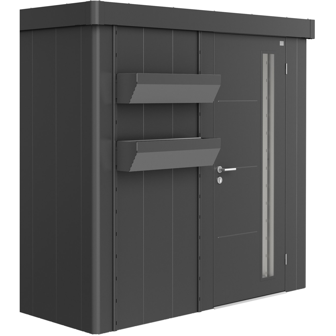 BIOHORT FLORABOARD FOR REDSKAPSBOD NEO, MØRK GRÅ METALLIC BIOHORT FLORABOARD FOR REDSKAPSBOD NEO, MØRK GRÅ METALLIC