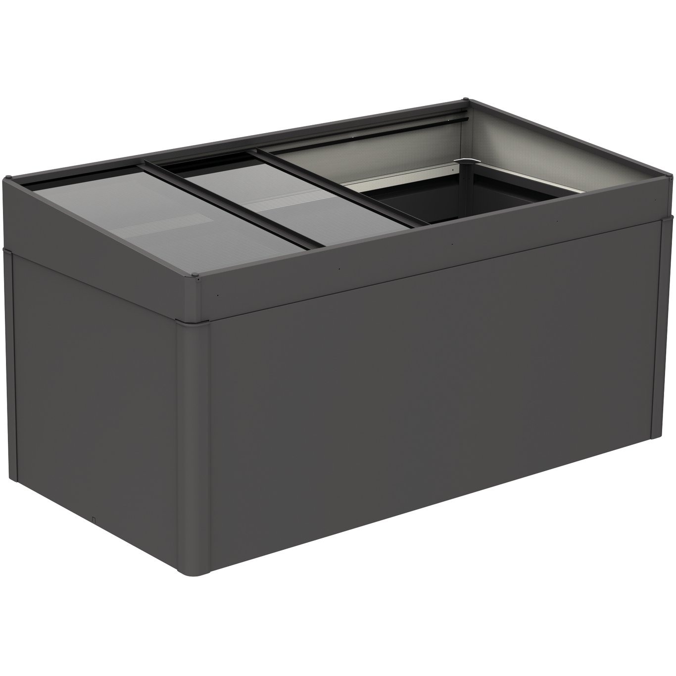 BIOHORT RAMME 2X1 METALLIC MØRK GRÅ