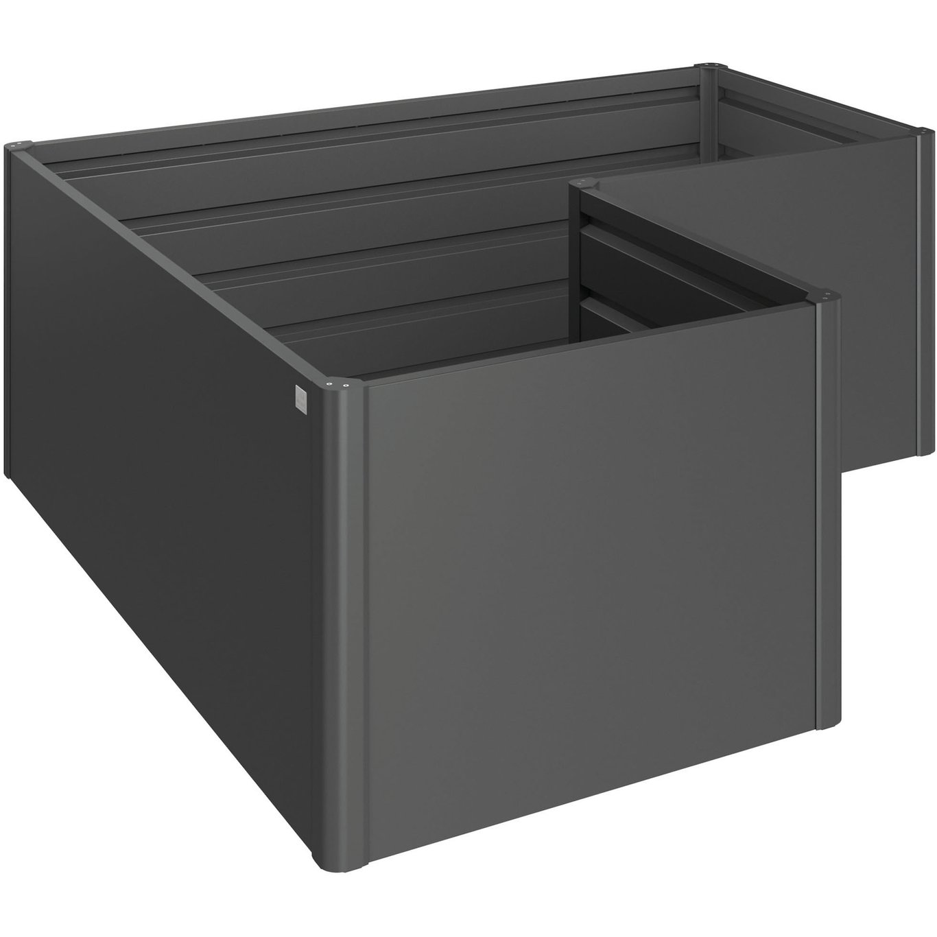 BIOHORT HØYBED L-STØRRELSE, MØRK GRÅ METALLIC