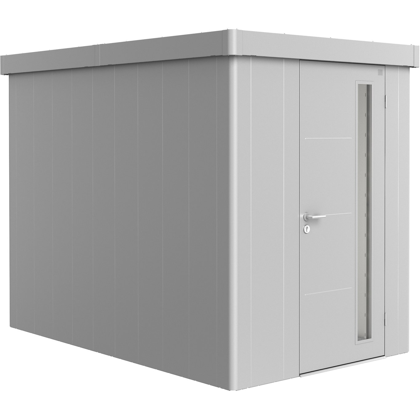 BIOHORT REDSKAPSBOD NEO 3A STD. DØR SØLV METALLIC