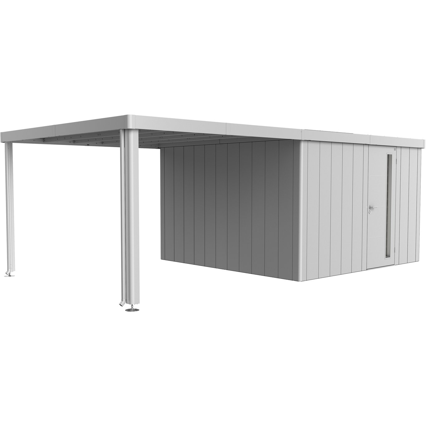 BIOHORT SIDETAK FOR REDSKAPSBOD NEO 4A/4B/4C/4D SØLV METALLIC