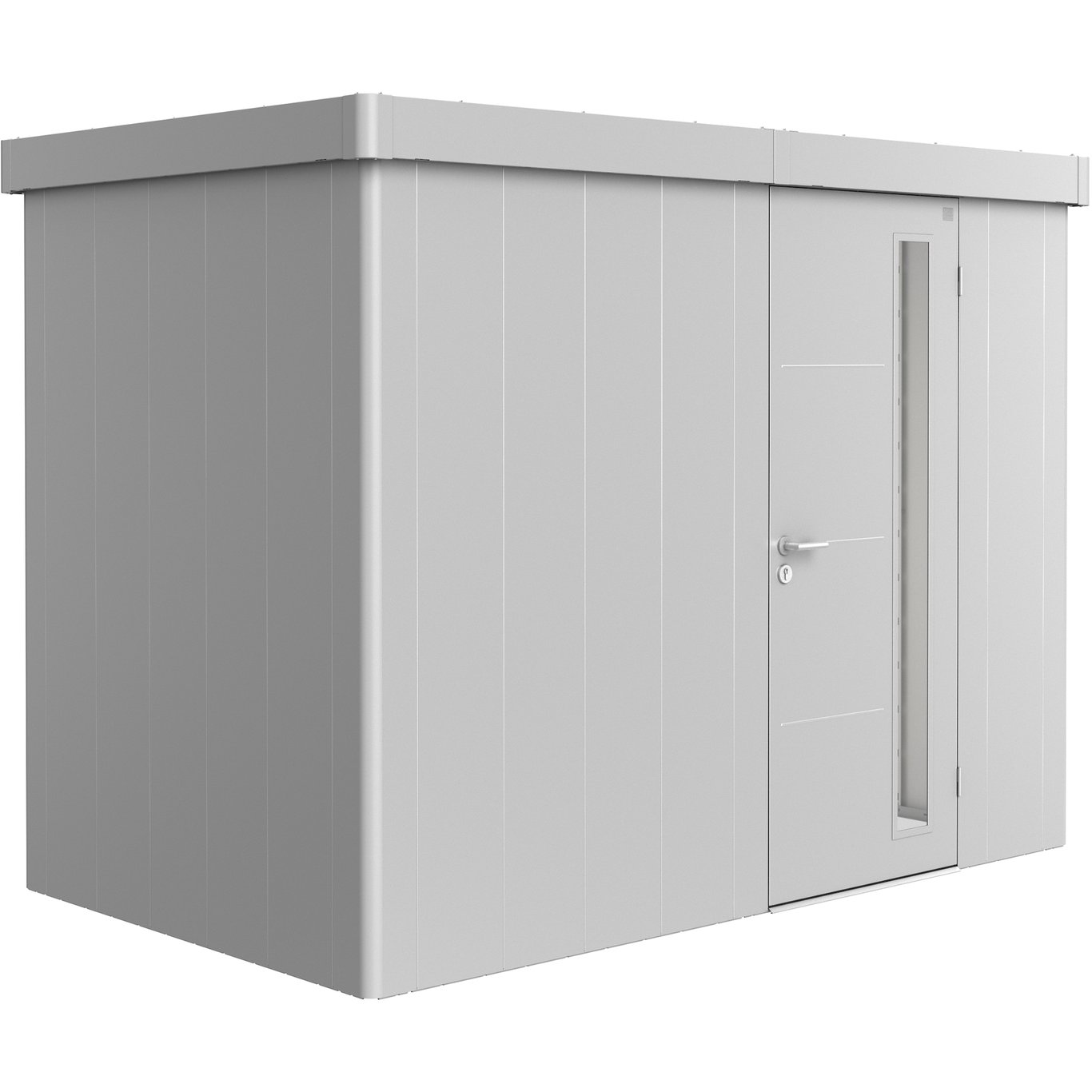 BIOHORT REDSKAPSBOD NEO 1C STD. DØR SØLV METALLIC