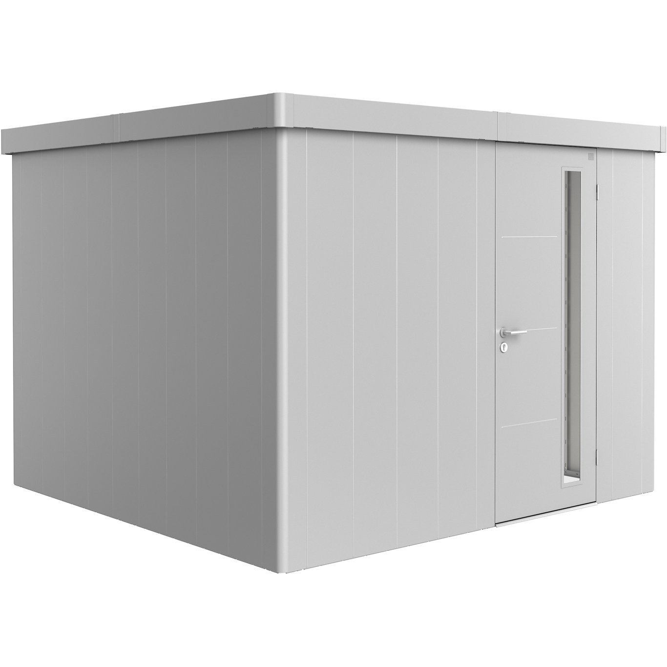 BIOHORT REDSKAPSBOD NEO 3C STD. DØR SØLV METALLIC