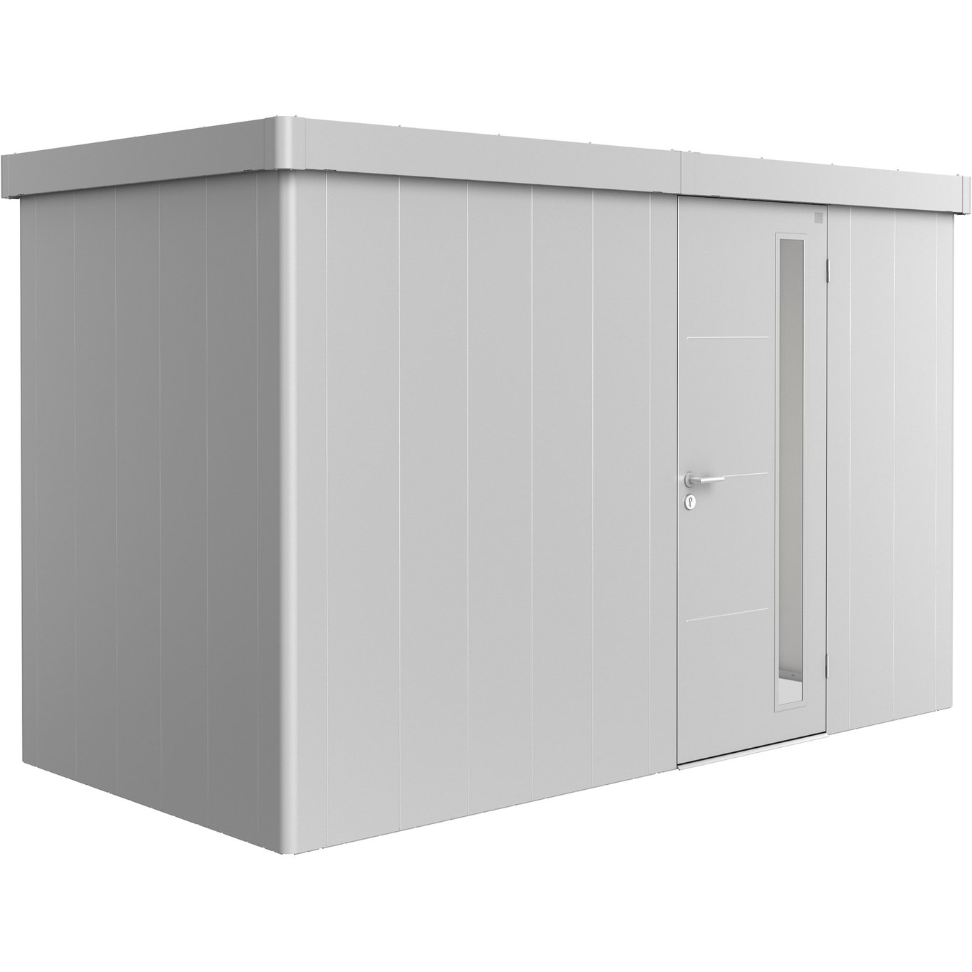 BIOHORT REDSKAPSBOD NEO 1D STD. DØR SØLV METALLIC