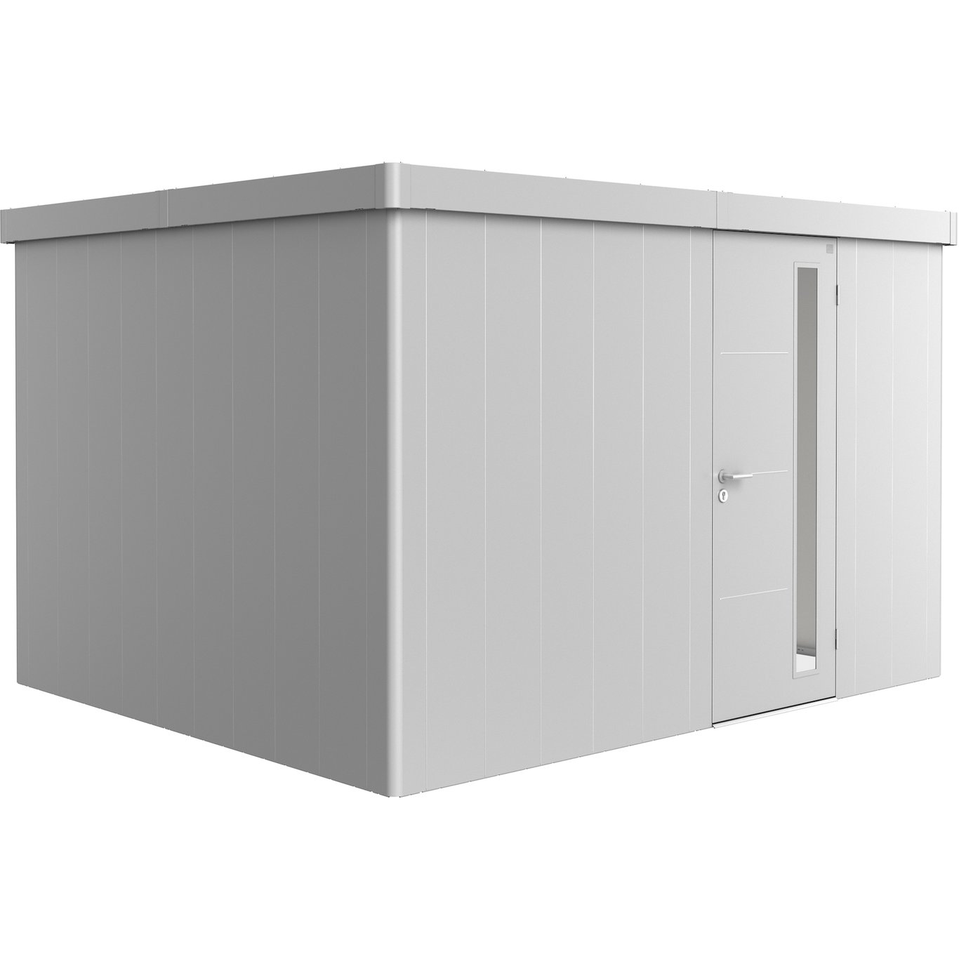 BIOHORT REDSKAPSBOD NEO 3D STD. DØR SØLV METALLIC