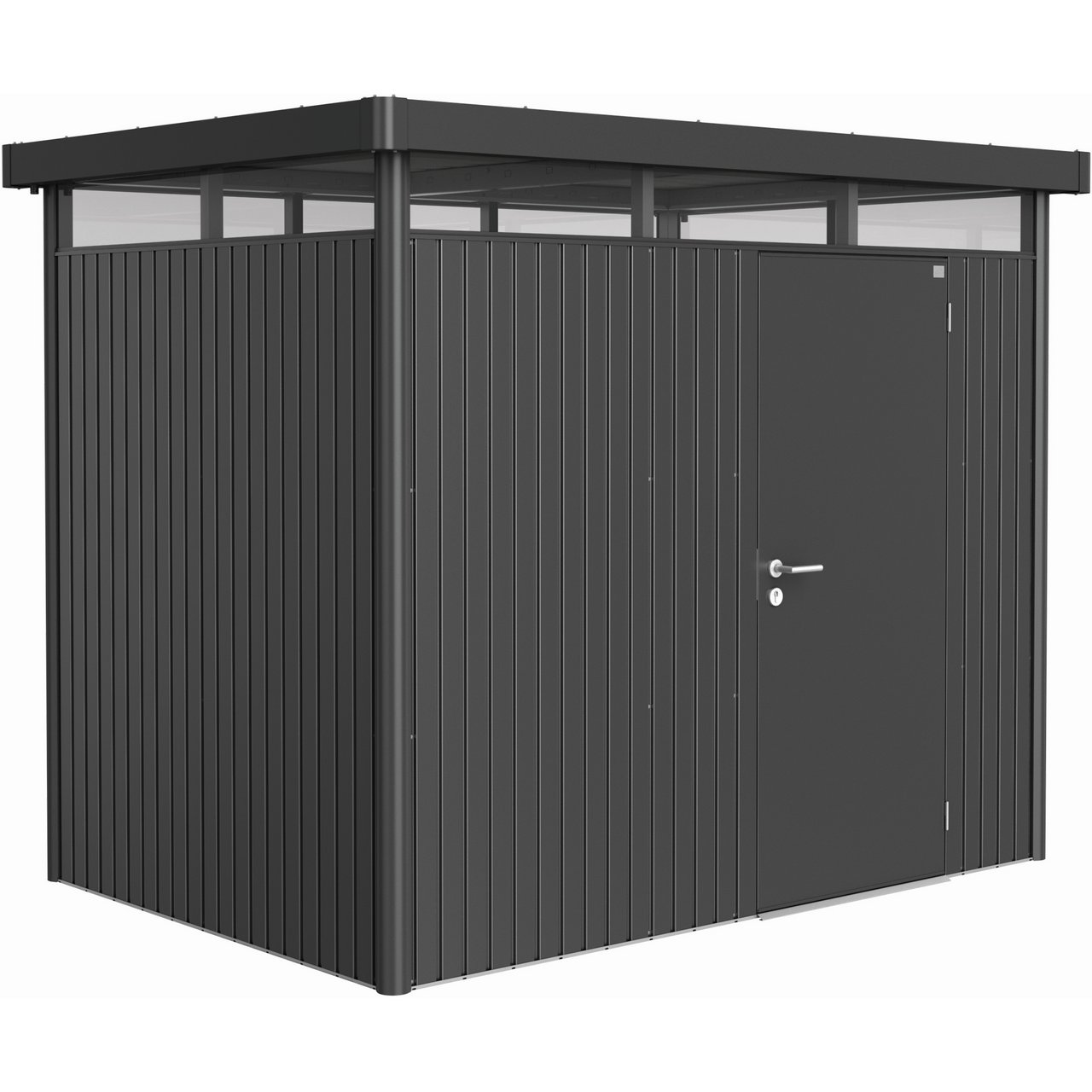 BIOHORT UTEBOD HIGHLINE H2 1 DØR MØRK GRÅ METALLIC