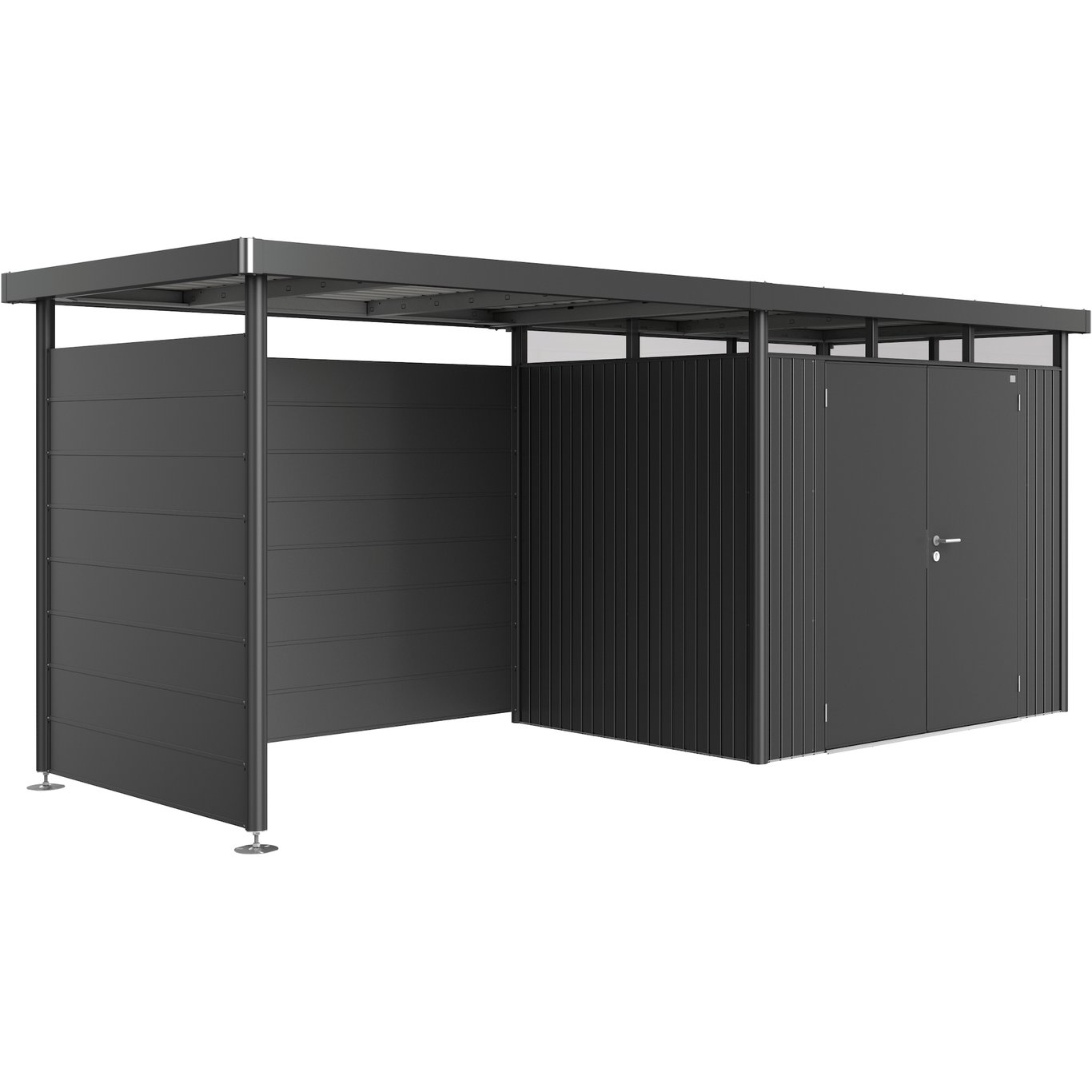 BIOHORT SIDEVEGG FOR HIGHLINE H2 MØRK GRÅ