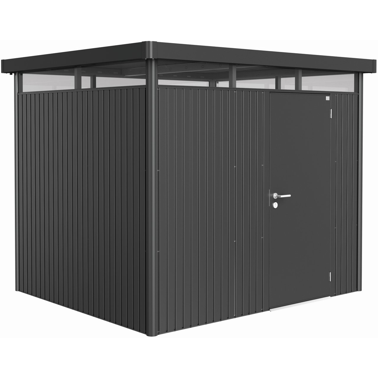 BIOHORT UTEBOD HIGHLINE H3 1 DØR MØRK GRÅ METALLIC