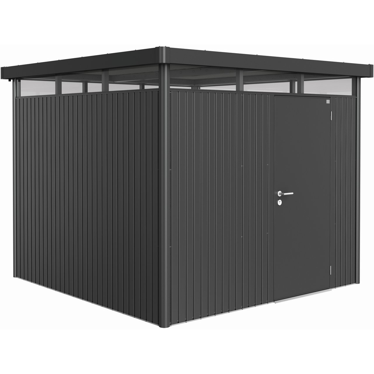 BIOHORT UTEBOD HIGHLINE H4 1 DØR MØRK GRÅ METALLIC