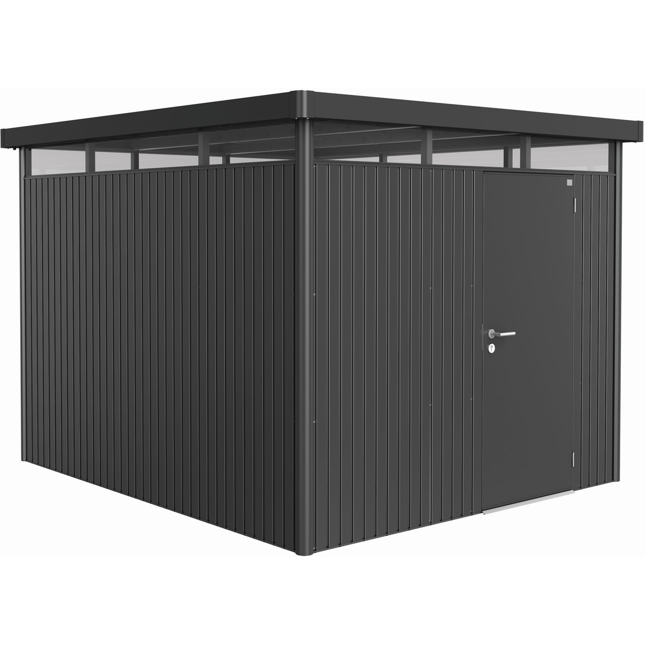 BIOHORT UTEBOD HIGHLINE H5 1 DØR MØRK GRÅ METALLIC