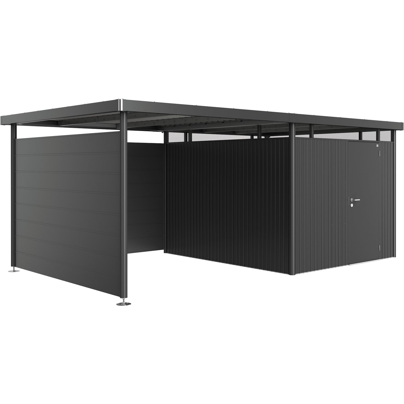 BIOHORT SIDEVEGG FOR HIGHLINE H5 MØRK GRÅ