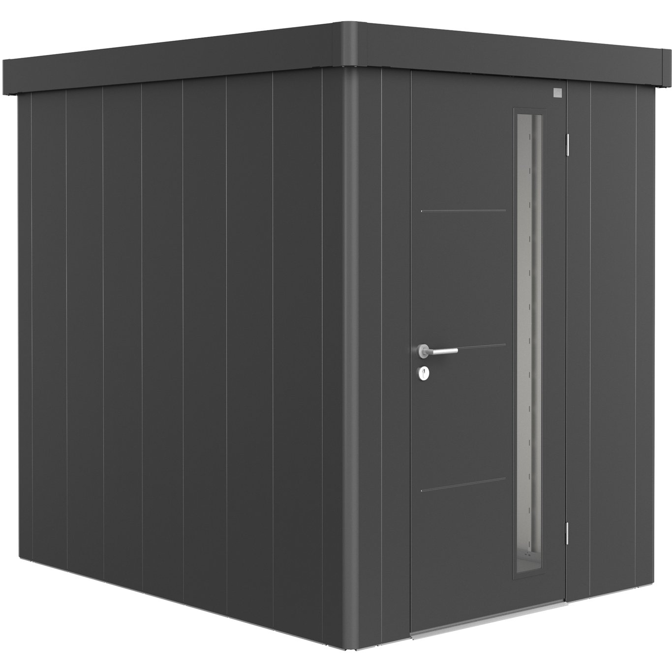 BIOHORT REDSKAPSBOD NEO 2A STD. DØR MØRK GRÅ METALLIC BIOHORT REDSKAPSBOD NEO 2A STD. DØR MØRK GRÅ METALLIC