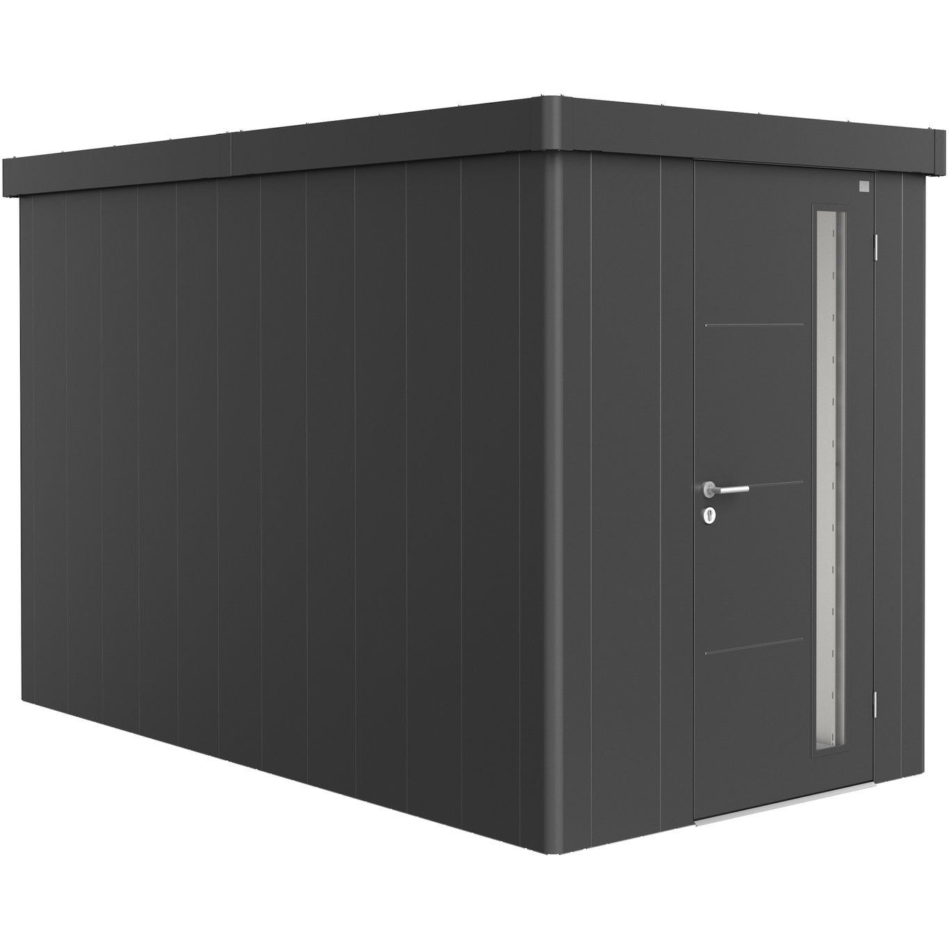 BIOHORT REDSKAPSBOD NEO 4A STD. DØR MØRK GRÅ METALLIC