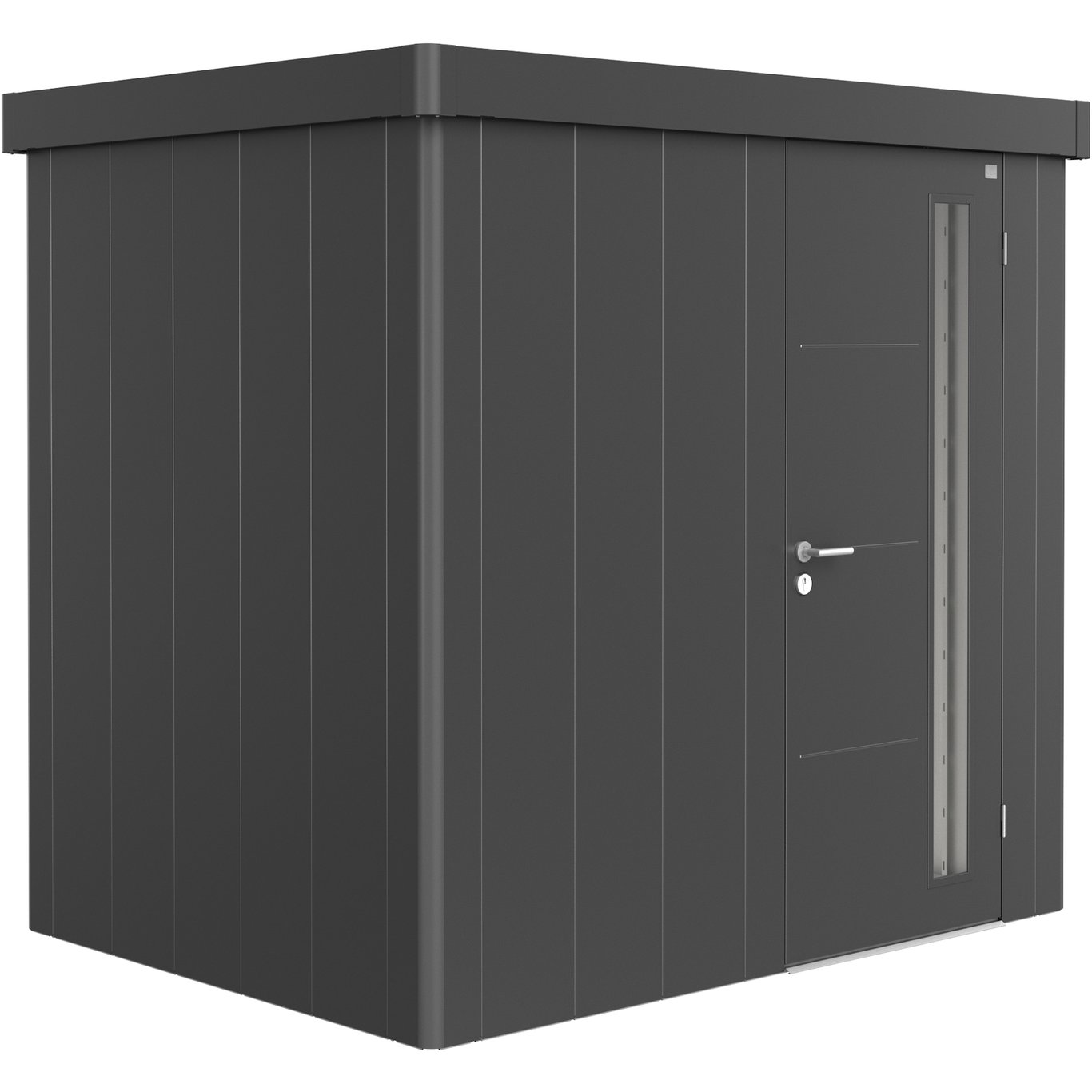 BIOHORT REDSKAPSBOD NEO 1B STD. DØR MØRK GRÅ METALLIC