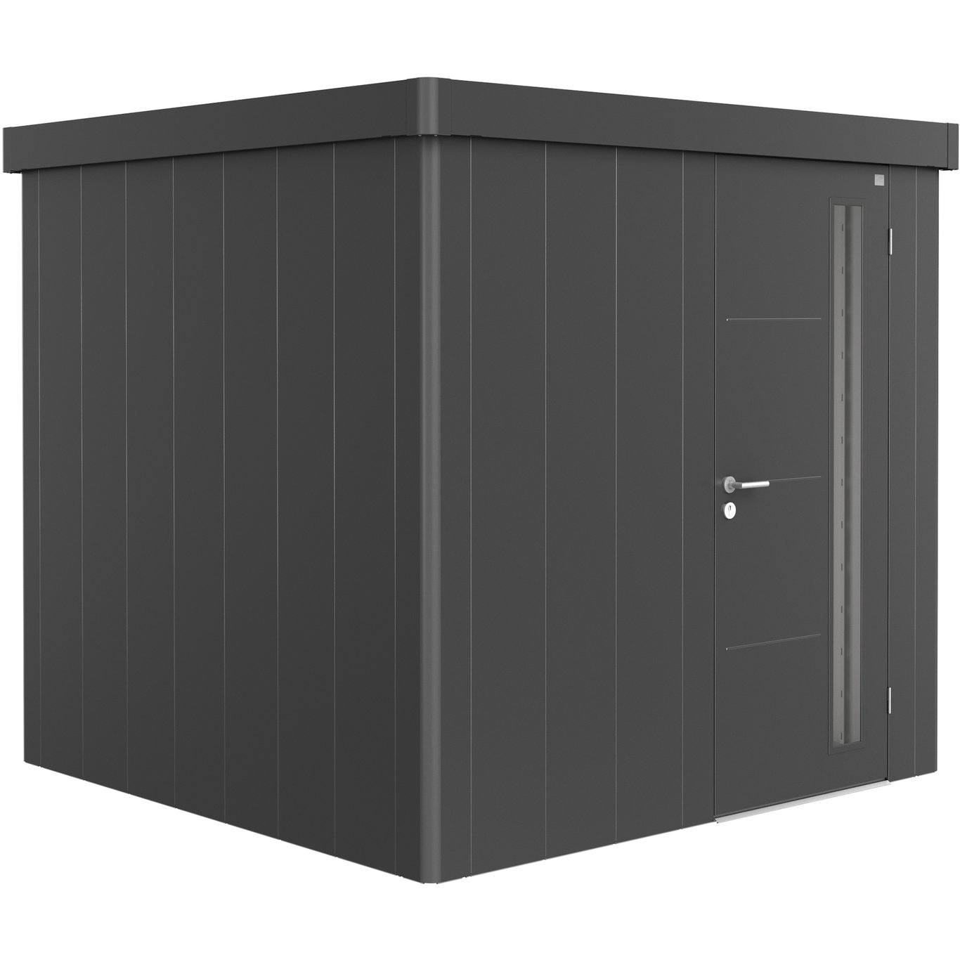 BIOHORT REDSKAPSBOD NEO 2B STD. DØR MØRK GRÅ METALLIC