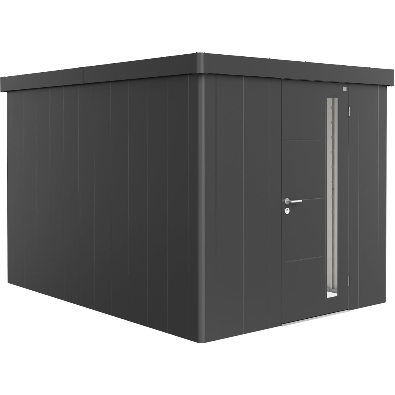 BIOHORT REDSKAPSBOD NEO 4B STD. DØR MØRK GRÅ METALLIC BIOHORT REDSKAPSBOD NEO 4B STD. DØR MØRK GRÅ METALLIC