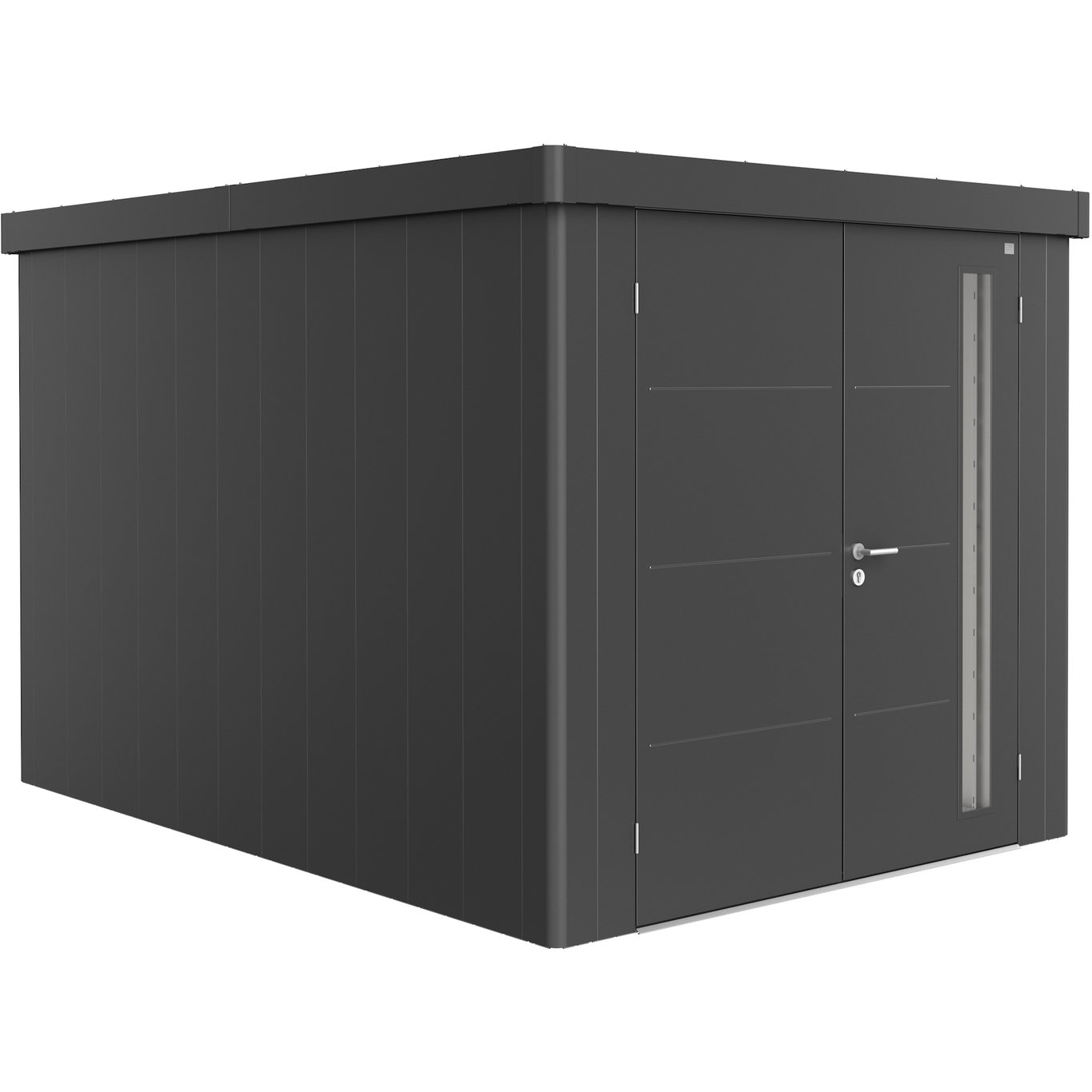 BIOHORT REDSKAPSBOD NEO 4B DOBBELDØR MØRK GRÅ METALLIC