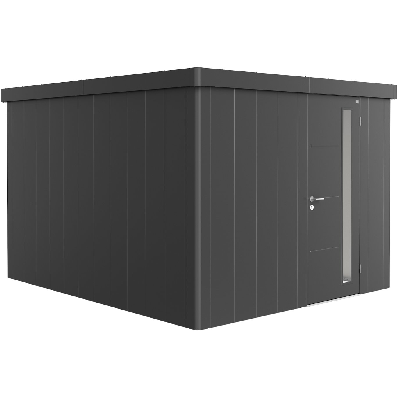 BIOHORT REDSKAPSBOD NEO 4C STD. DØR MØRK GRÅ METALLIC BIOHORT REDSKAPSBOD NEO 4C STD. DØR MØRK GRÅ METALLIC