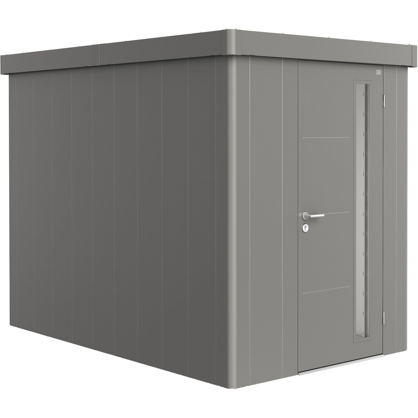 BIOHORT REDSKAPSBOD NEO 3A STD. DØR KVARTSGRÅ METALLIC