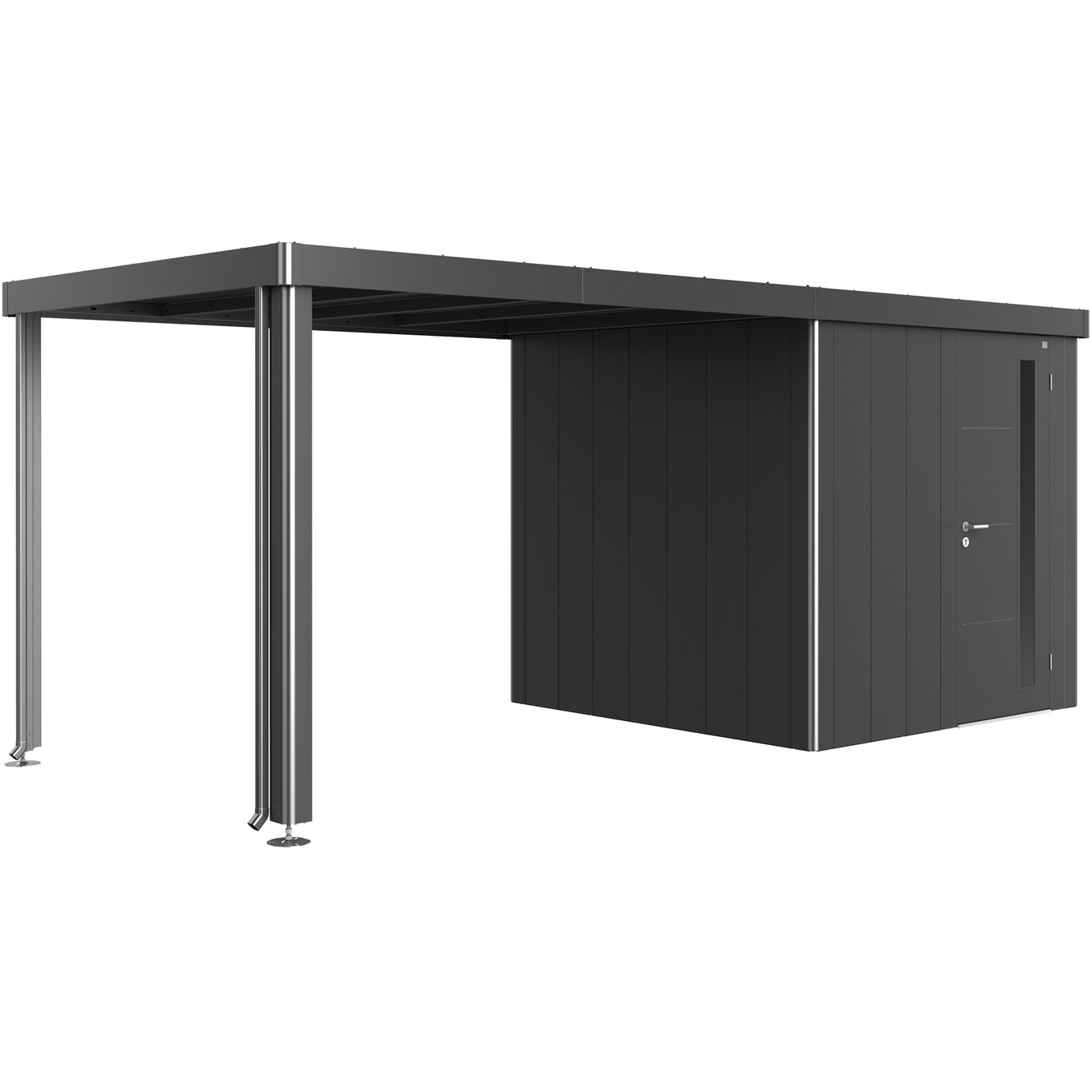 BIOHORT SIDETAK FOR REDSKAPSBOD NEO 2A/2B/2C/2D KVARTSGRÅ METALLIC BIOHORT SIDETAK FOR REDSKAPSBOD NEO 2A/2B/2C/2D KVARTSGRÅ METALLIC