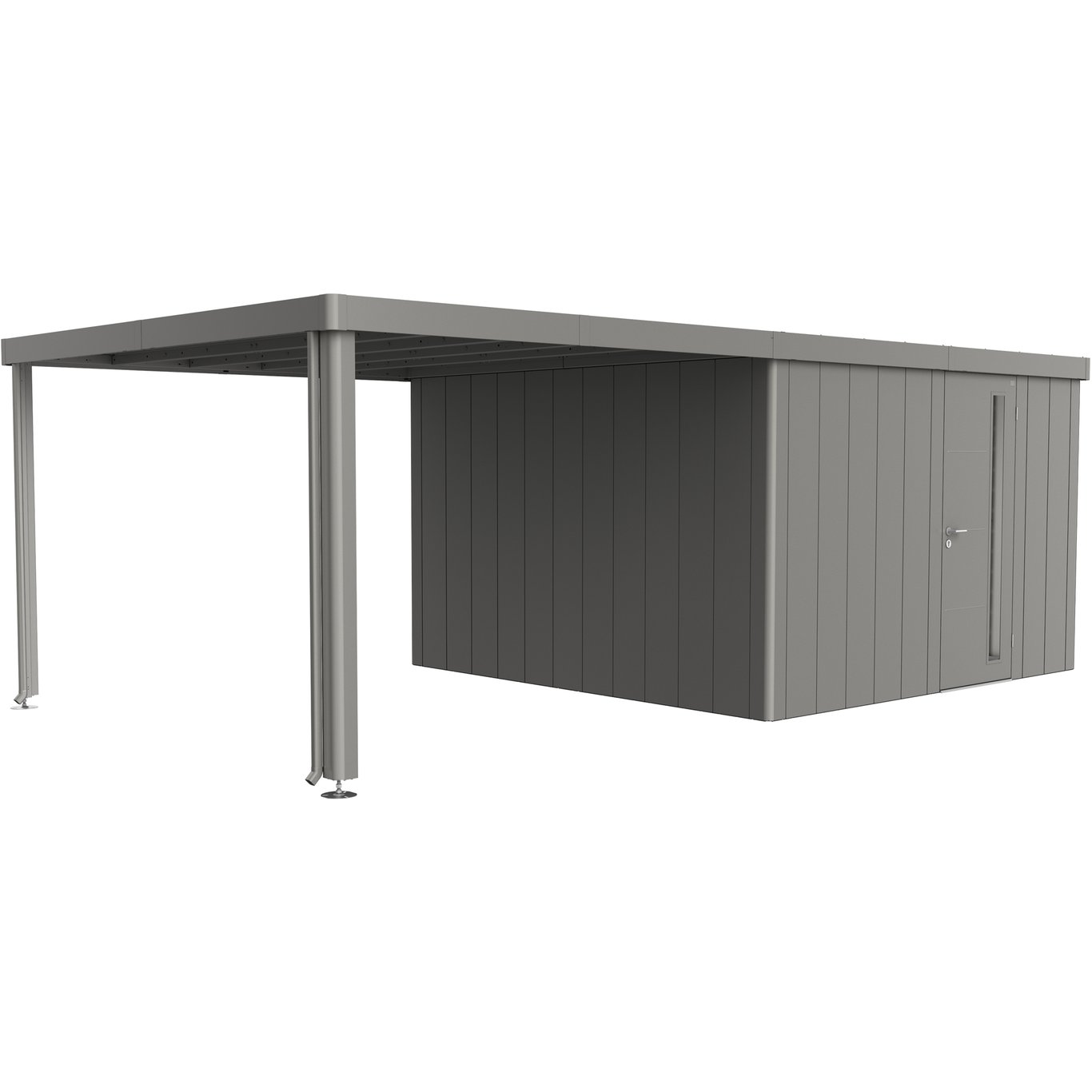 BIOHORT SIDETAK FOR REDSKAPSBOD NEO 4A/4B/4C/4D KVARTSGRÅ METALLIC