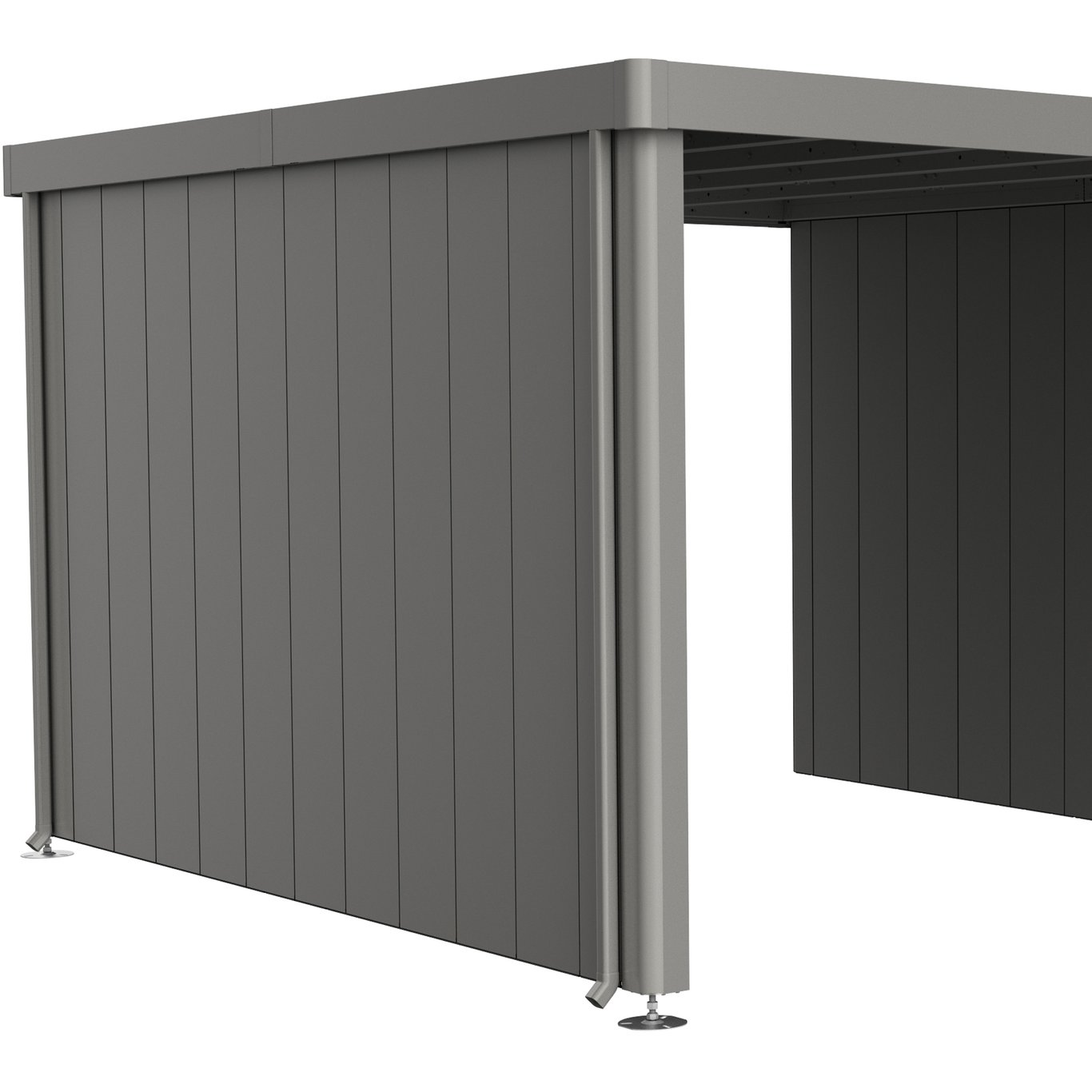 BIOHORT SIDEVEGG FOR SIDETAK FOR REDSKAPSBOD NEO 4A/4B/4C/4D KVARTSGRÅ METALLIC BIOHORT SIDEVEGG FOR SIDETAK FOR REDSKAPSBOD NEO 4A/4B/4C/4D KVARTSGRÅ METALLIC