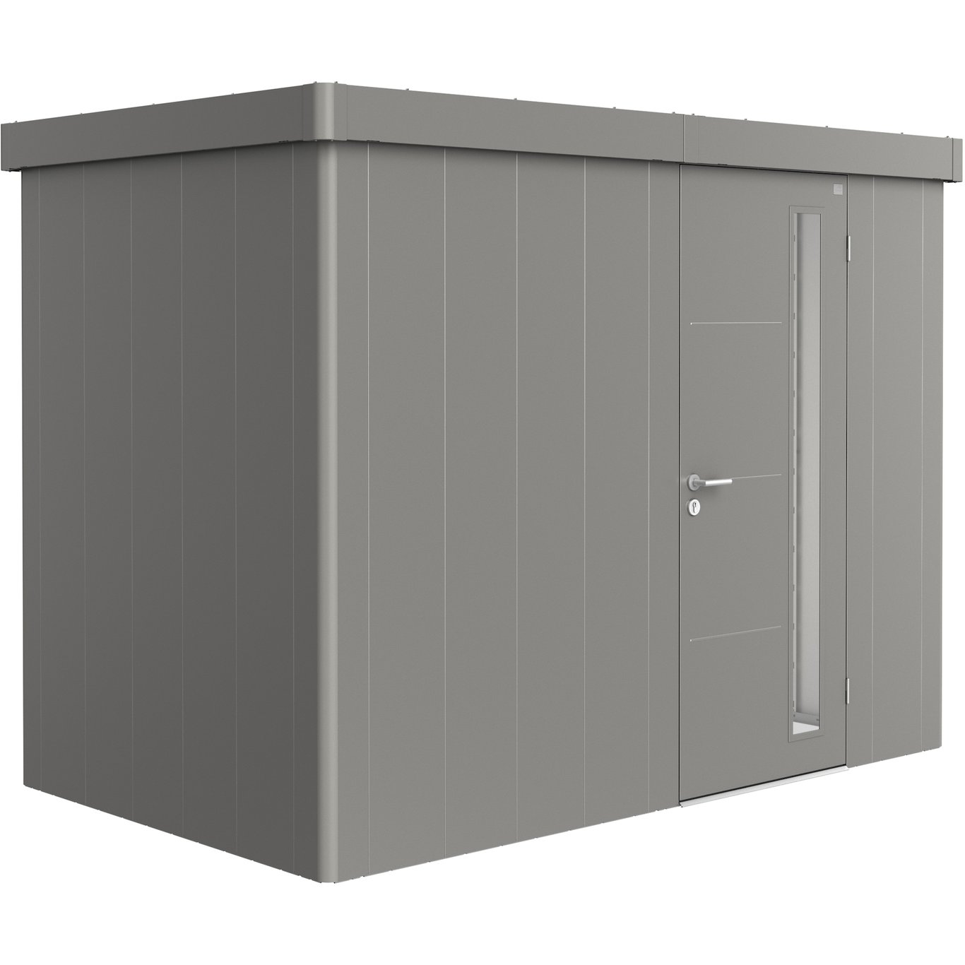 BIOHORT REDSKAPSBOD NEO 1C STD. DØR KVARTSGRÅ METALLIC