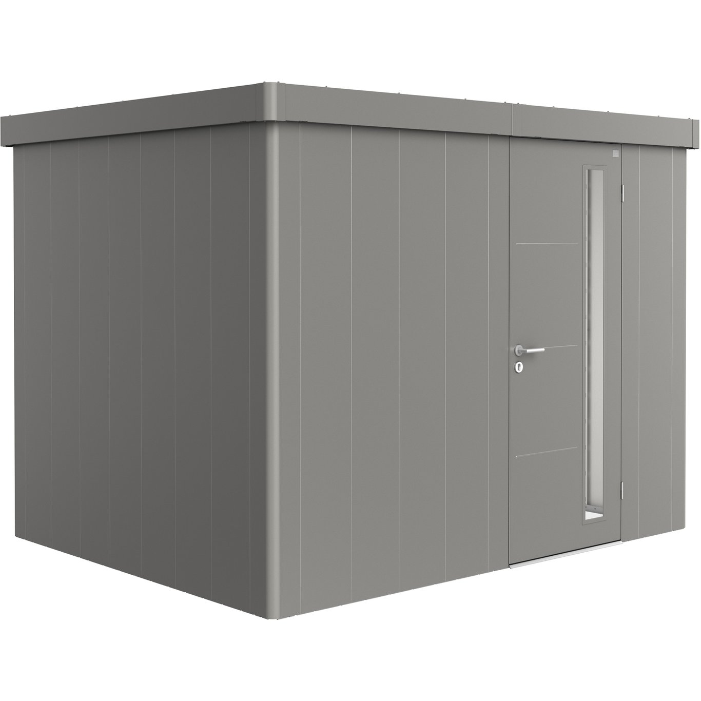 BIOHORT REDSKAPSBOD NEO 2C STD. DØR KVARTSGRÅ METALLIC BIOHORT REDSKAPSBOD NEO 2C STD. DØR KVARTSGRÅ METALLIC