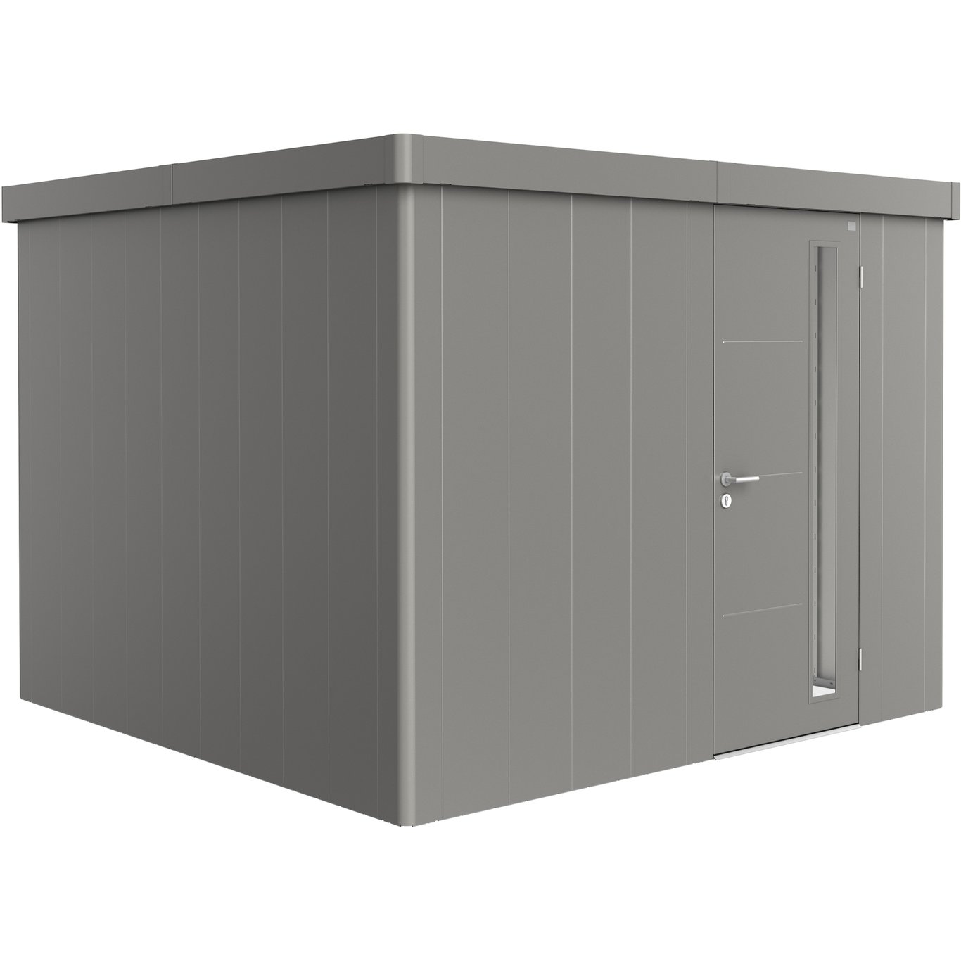 BIOHORT REDSKAPSBOD NEO 3C STD. DØR KVARTSGRÅ METALLIC BIOHORT REDSKAPSBOD NEO 3C STD. DØR KVARTSGRÅ METALLIC