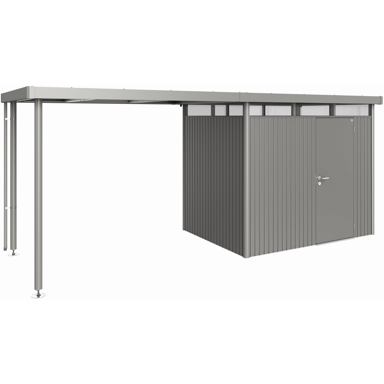 BIOHORT SIDETAK HIGHLINE H2 KVARTSGRÅ METALLIC