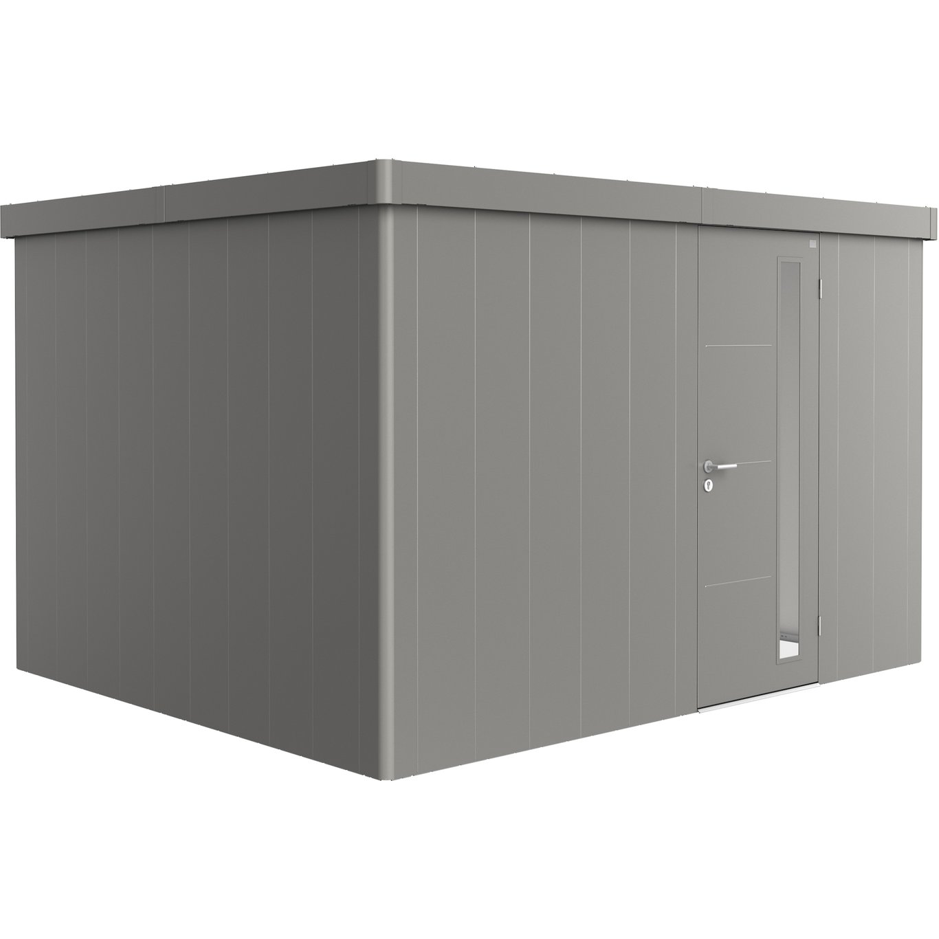 BIOHORT REDSKAPSBOD NEO 3D STD. DØR KVARTSGRÅ METALLIC