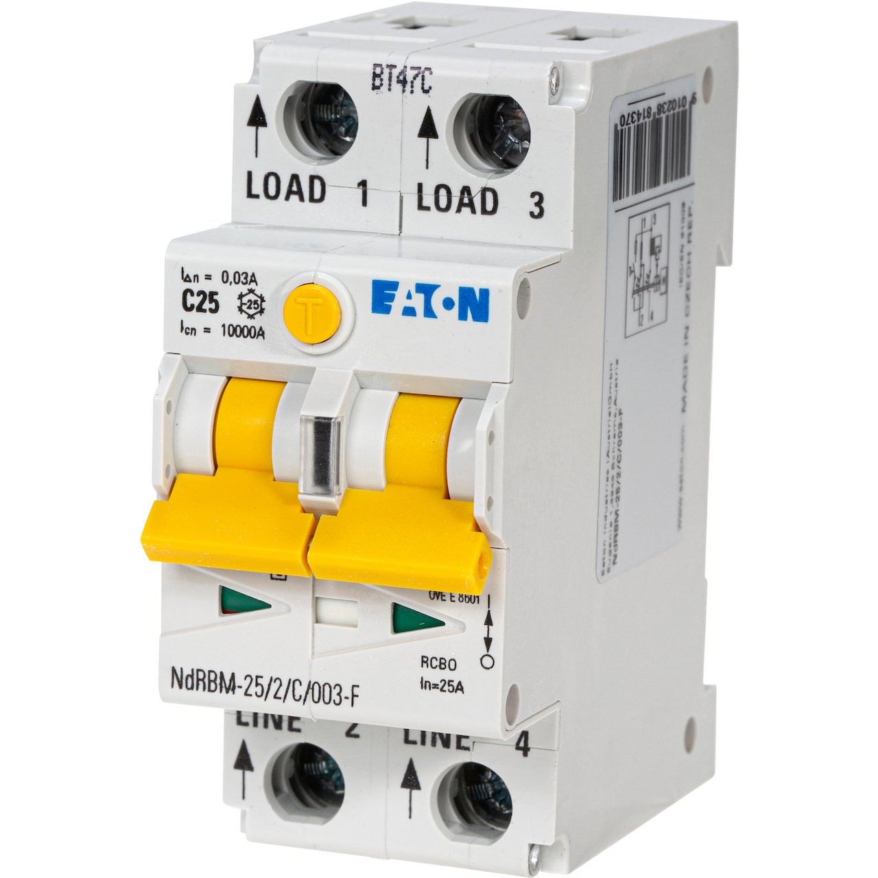 EATON JORDFEILAUTOMAT DIGITAL 25A NDRBM-25/2/C/003-F EATON JORDFEILAUTOMAT DIGITAL 25A NDRBM-25/2/C/003-F
