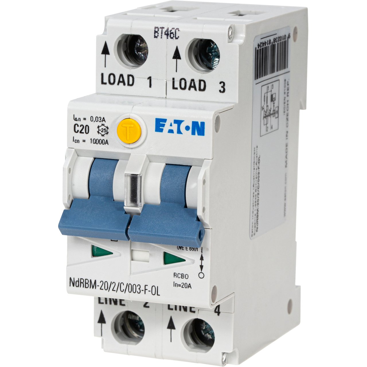 EATON JORDFEILAUTOMAT DIGITAL 20A NDRBM-20/2/C/003-F-OL EATON JORDFEILAUTOMAT DIGITAL 20A NDRBM-20/2/C/003-F-OL